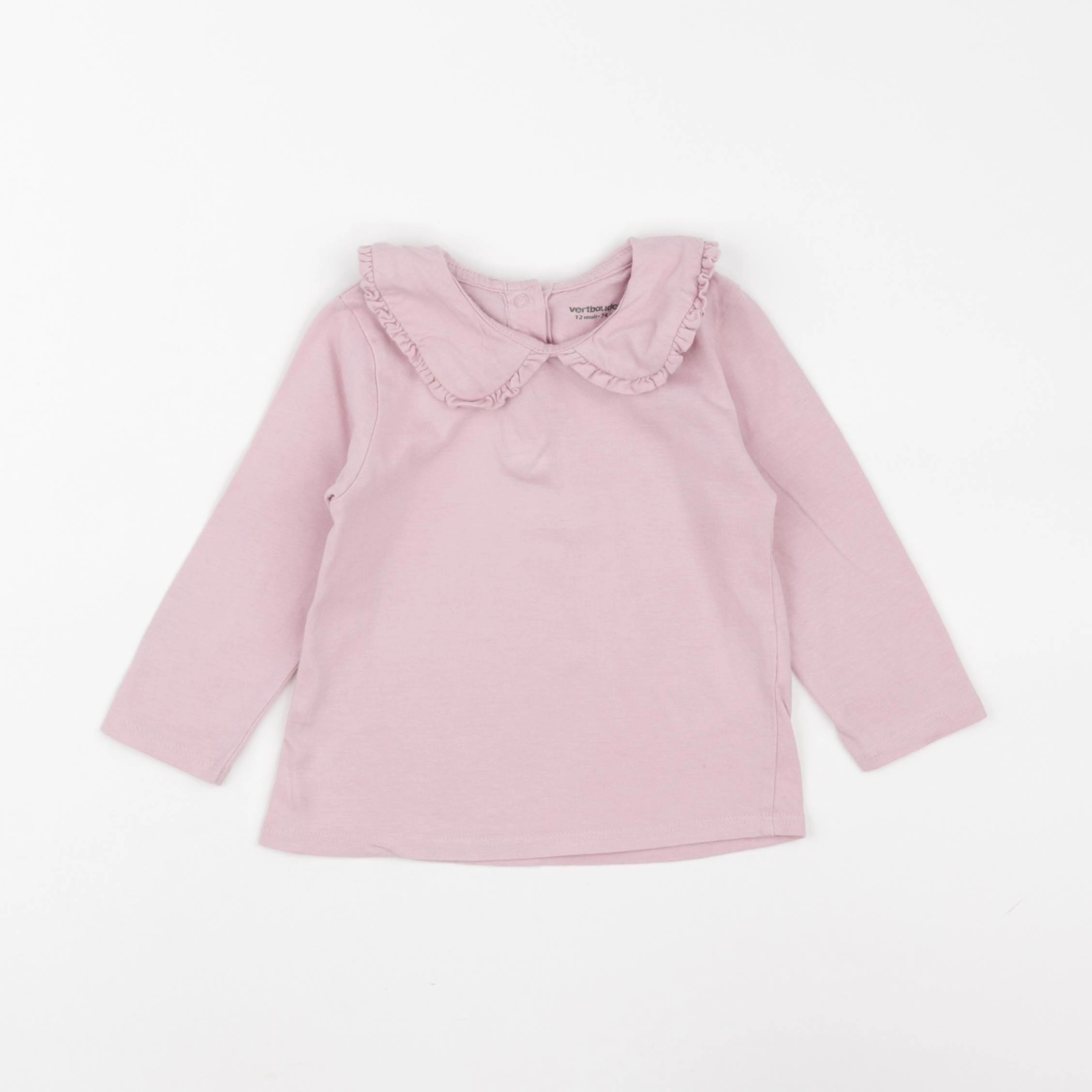 Vertbaudet - tee-shirt rose - 12 mois