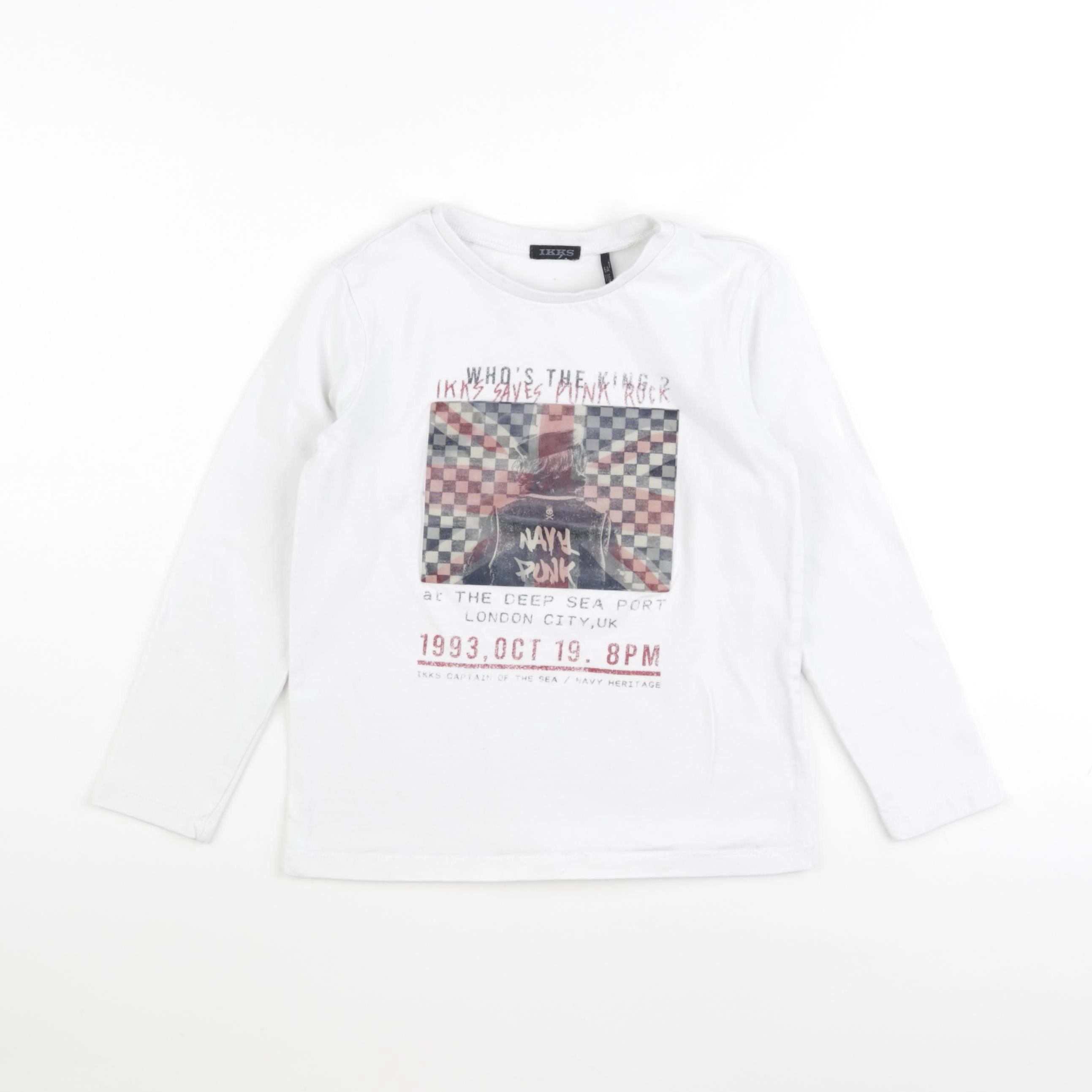IKKS - tee-shirt blanc - 6 ans