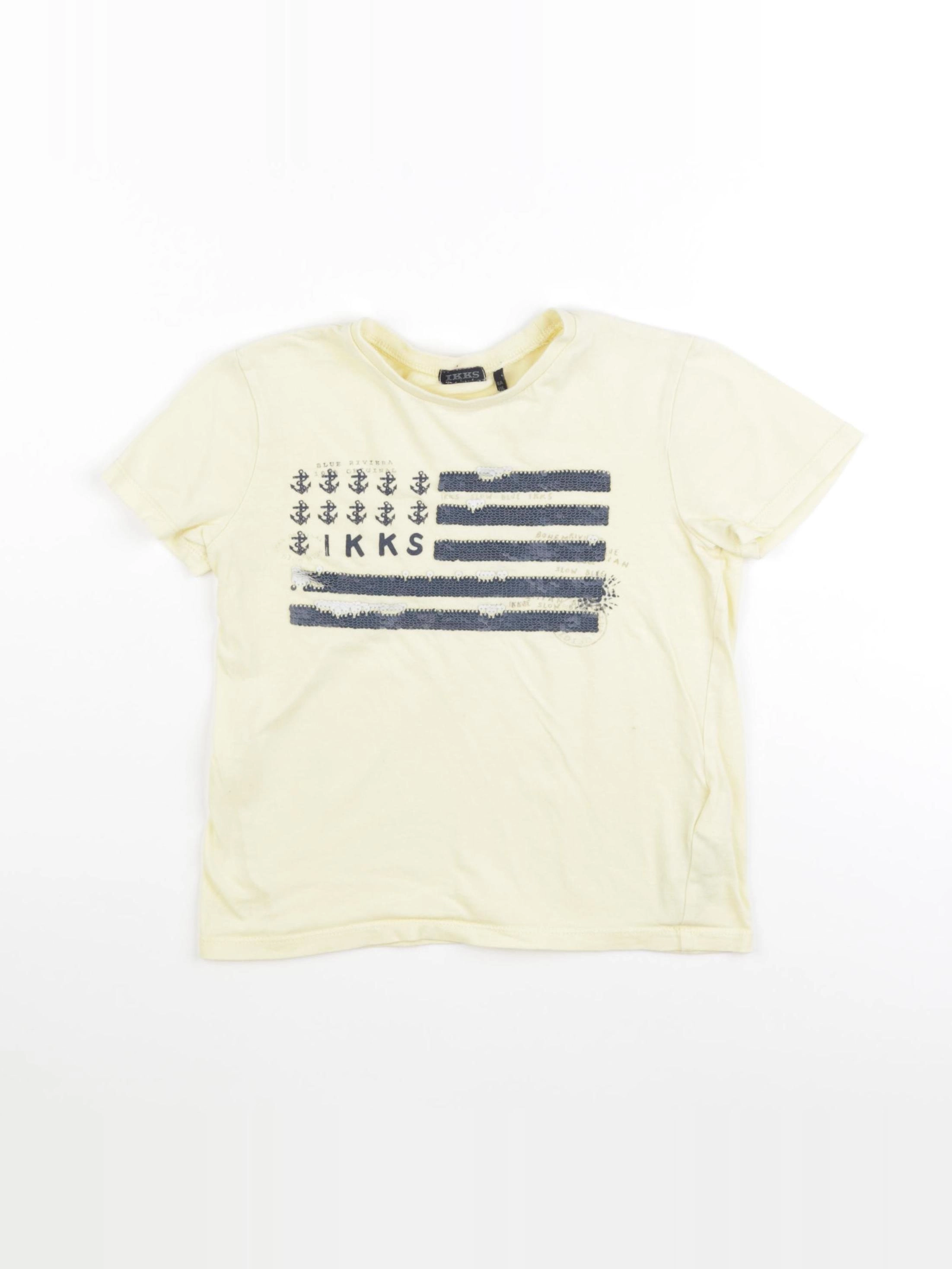 IKKS - tee-shirt jaune - 6 ans