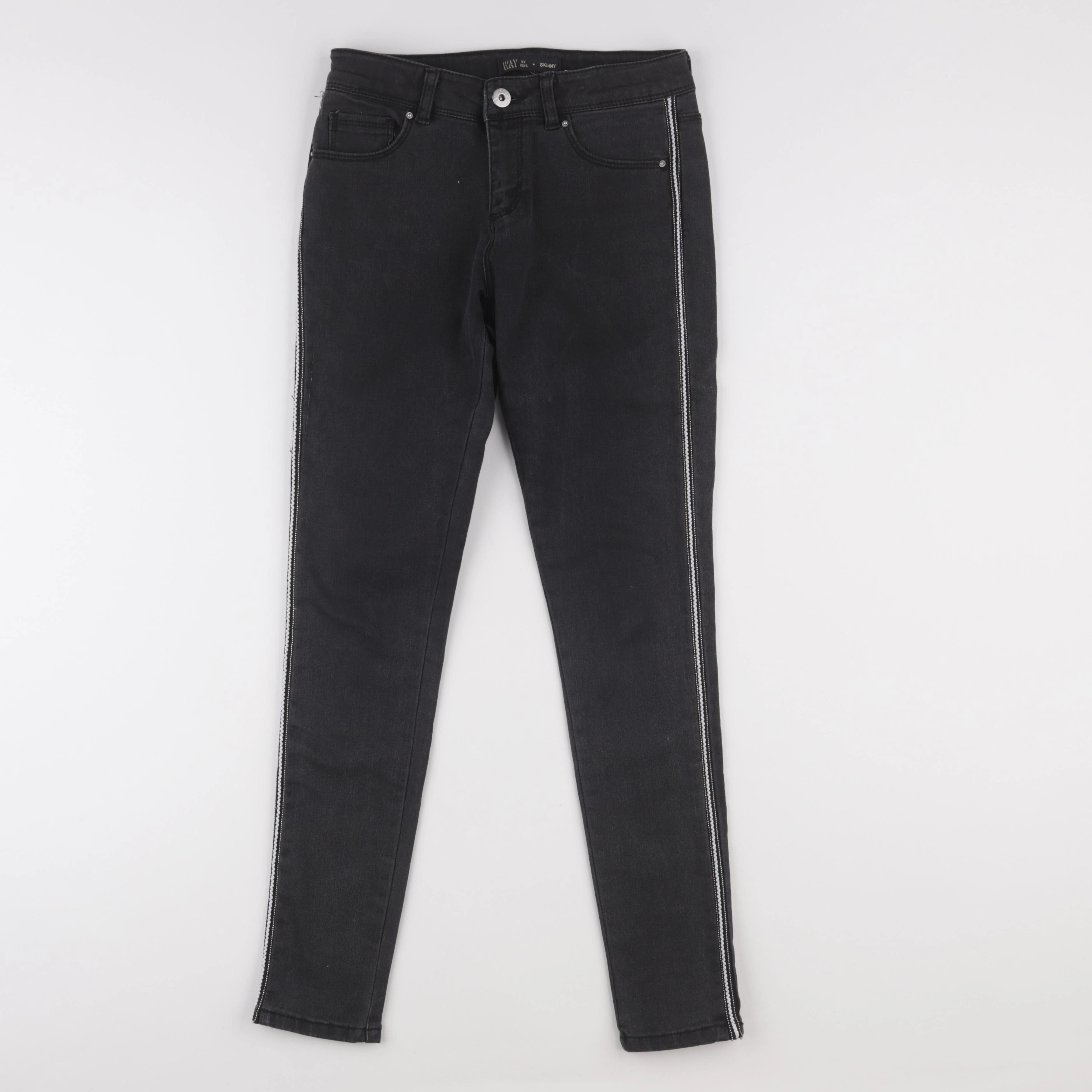 IKKS - jean noir, gris - 12 ans