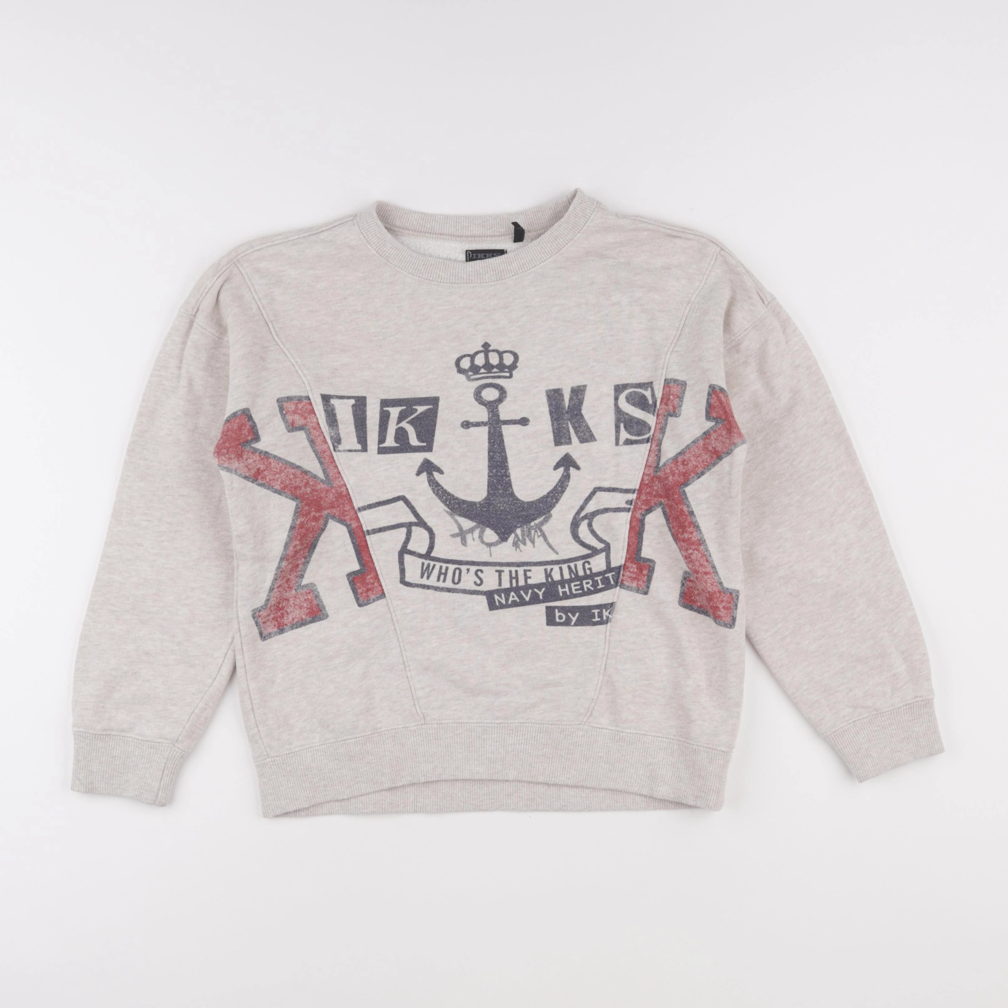 IKKS - sweat beige - 8 ans
