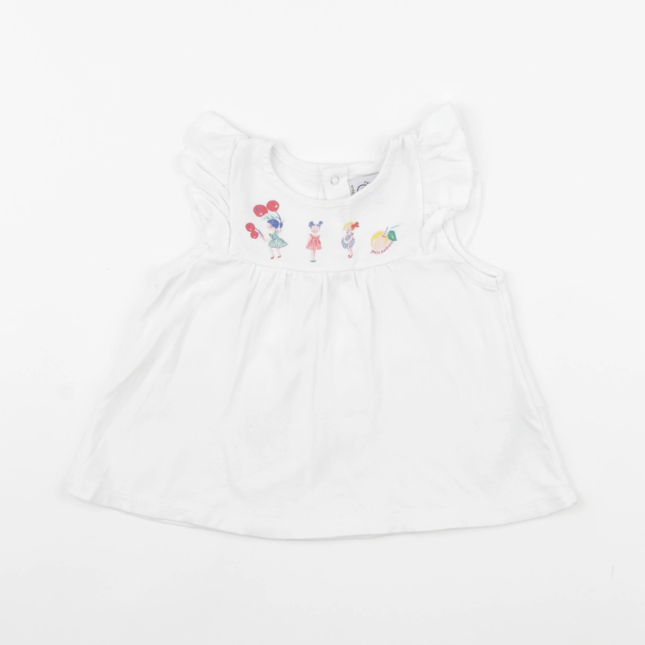 Petit Bateau - débardeur blanc - 24 mois