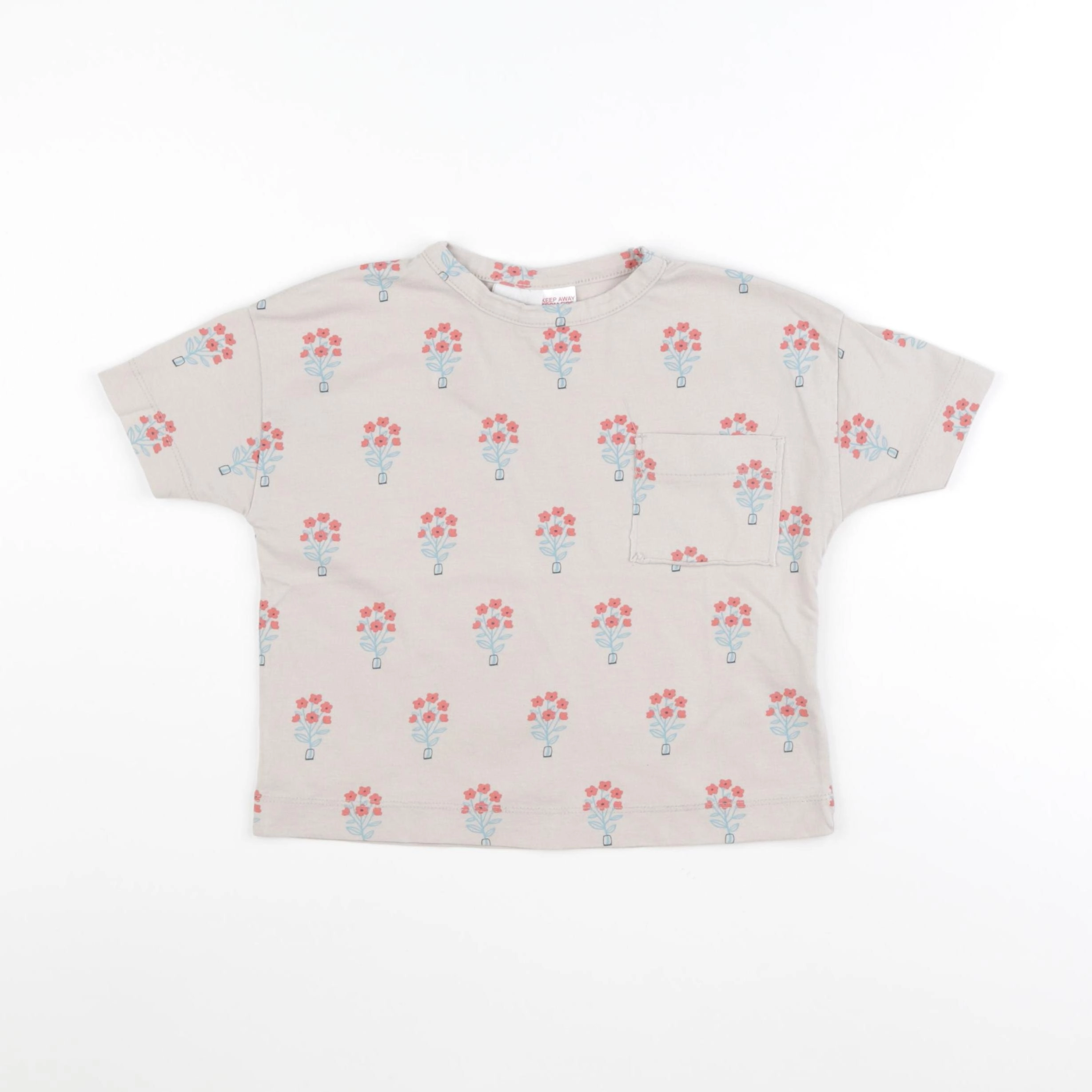 Zara - tee-shirt beige - 18/24 mois