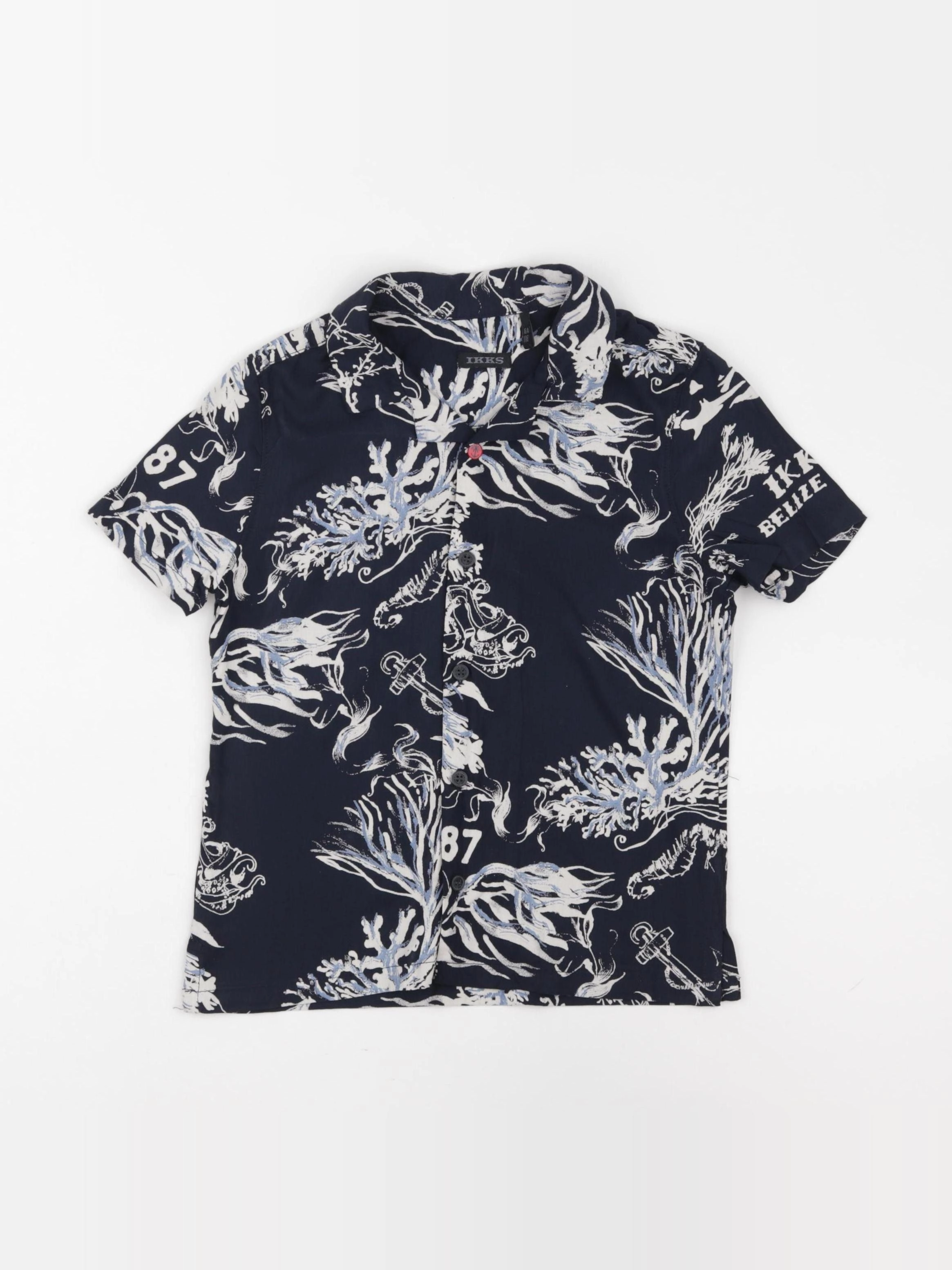 IKKS - chemise bleu - 6 ans