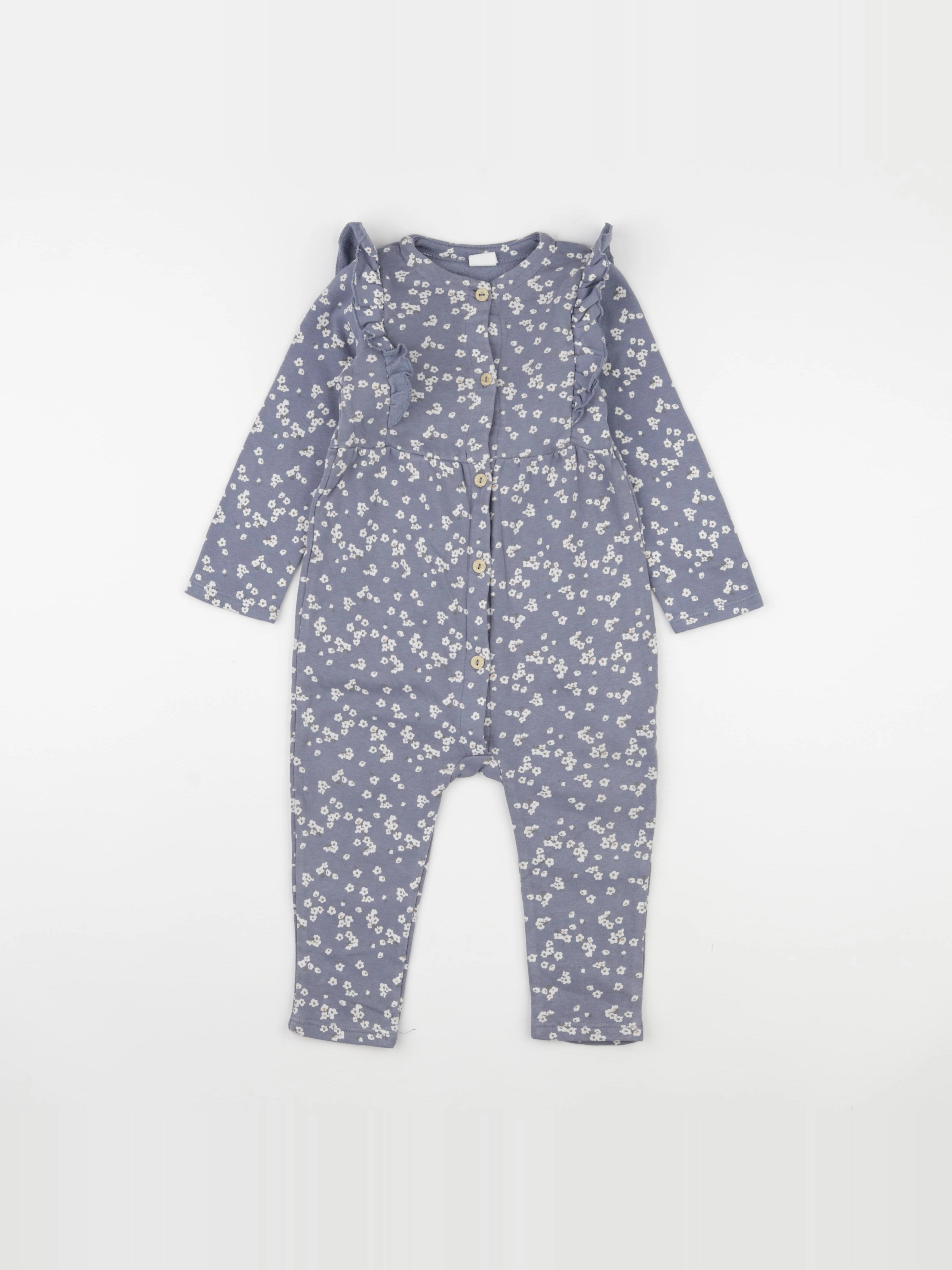 H&M - combinaison bleu - 12/18 mois