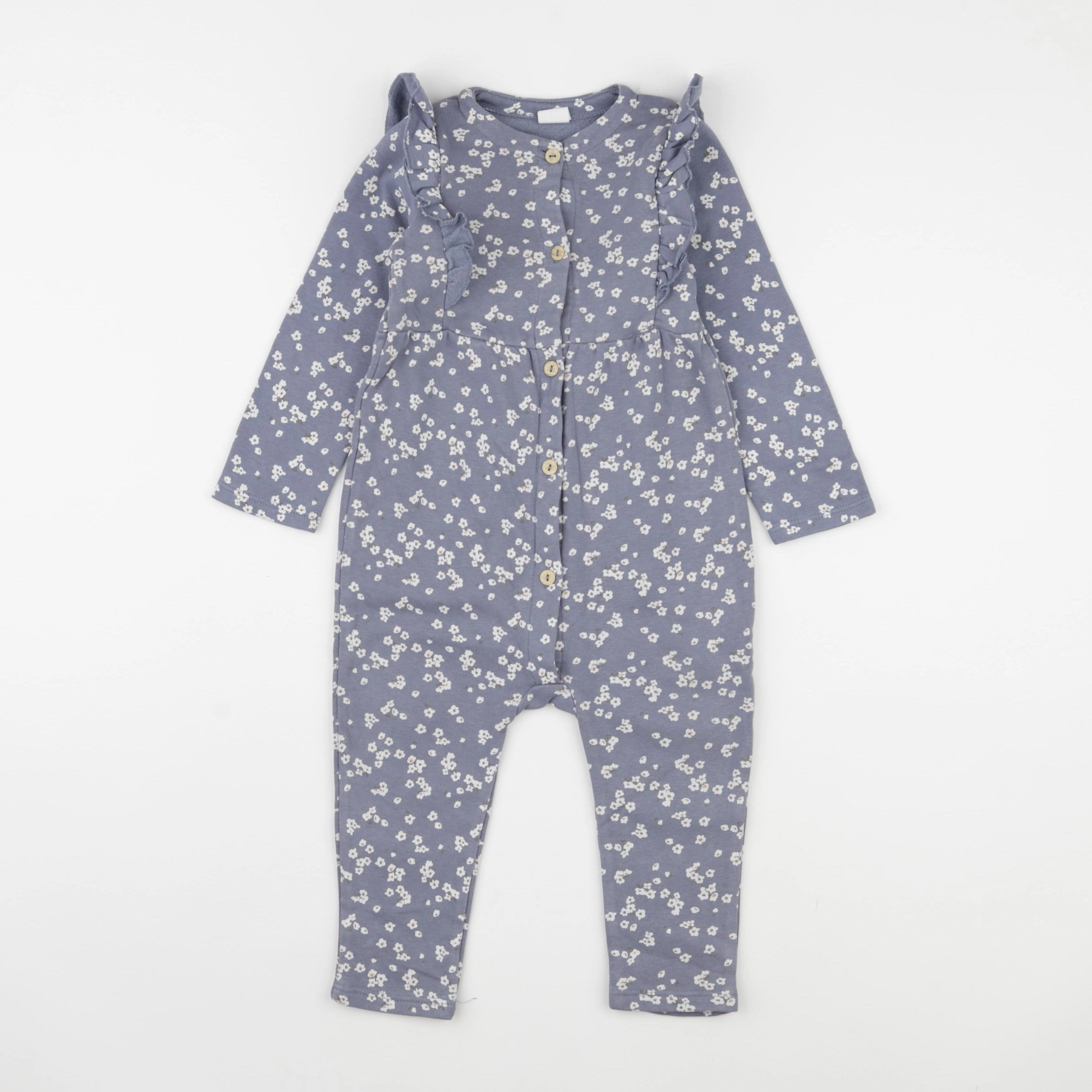 H&M - combinaison bleu - 12/18 mois
