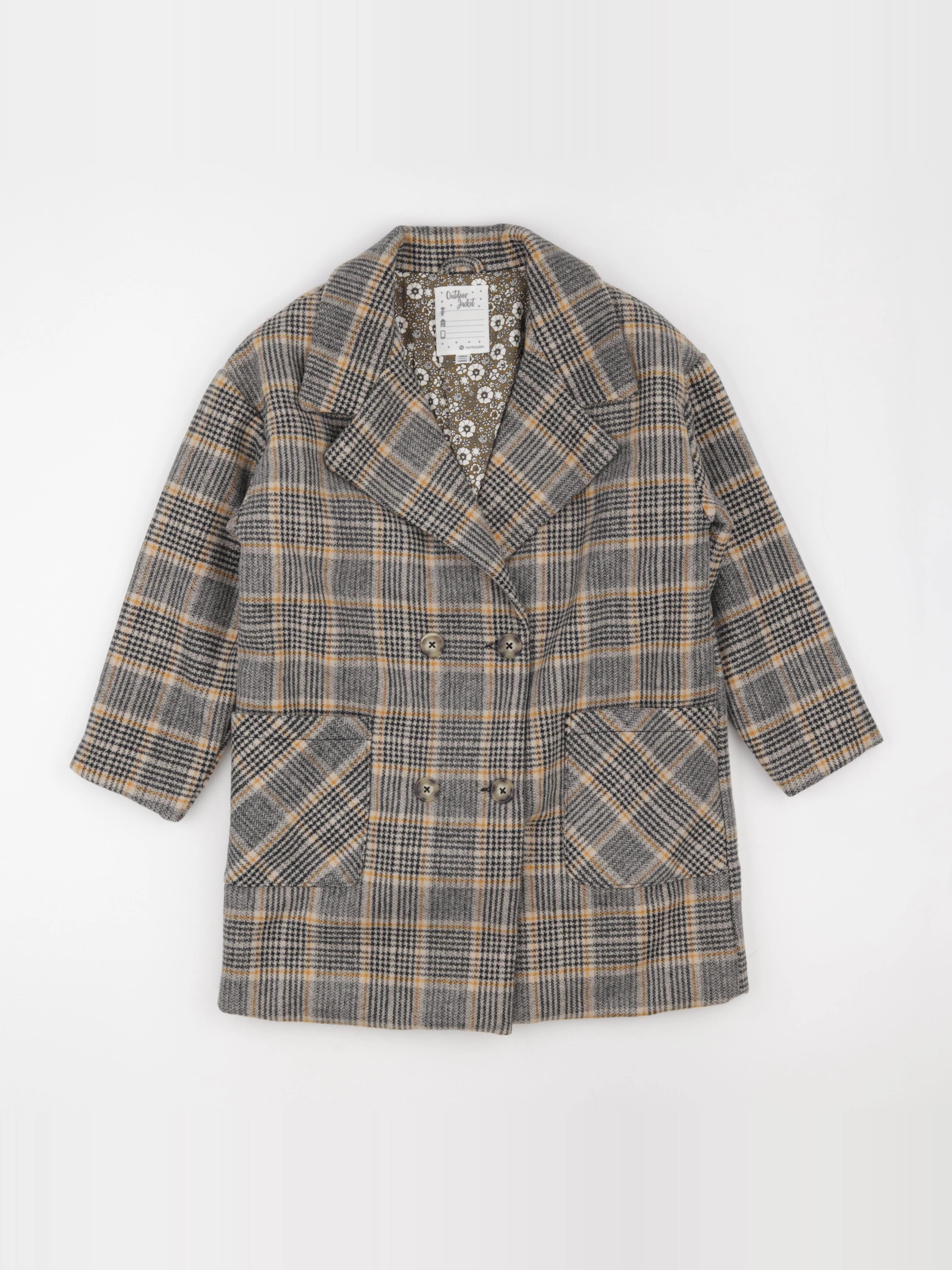 Vertbaudet - manteau beige - 10 ans