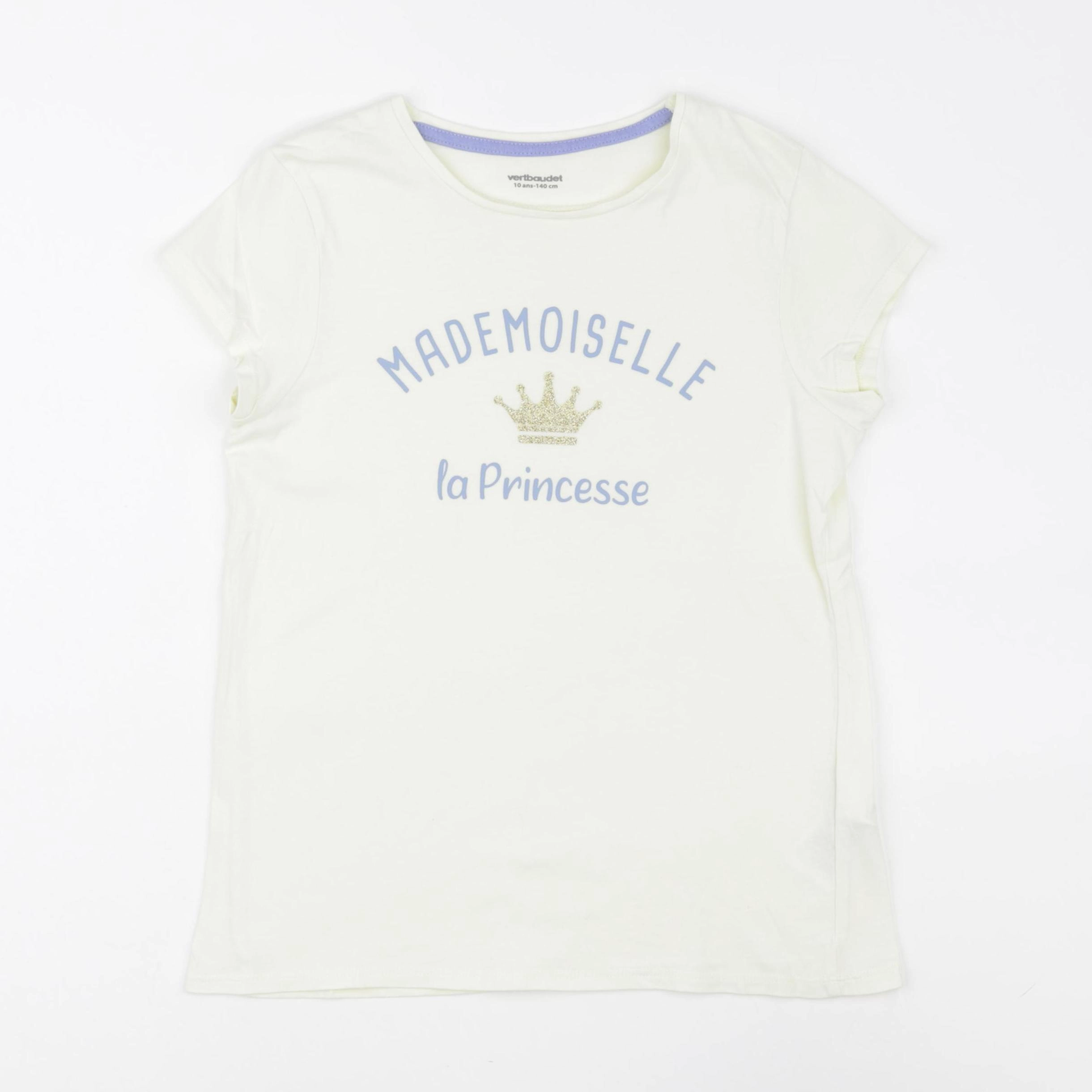 Vertbaudet - tee-shirt jaune - 10 ans