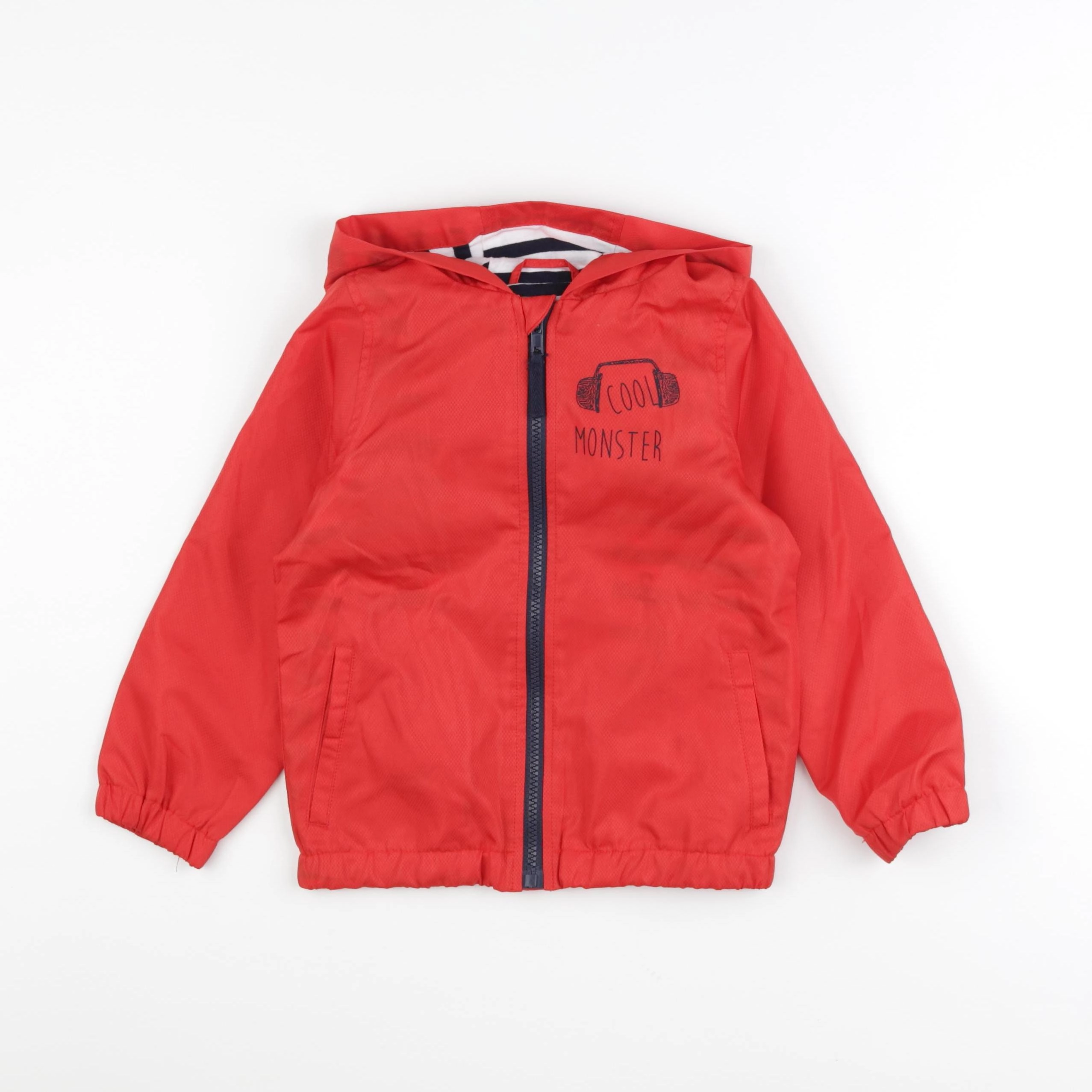 Vertbaudet - coupe-vent rouge - 4 ans