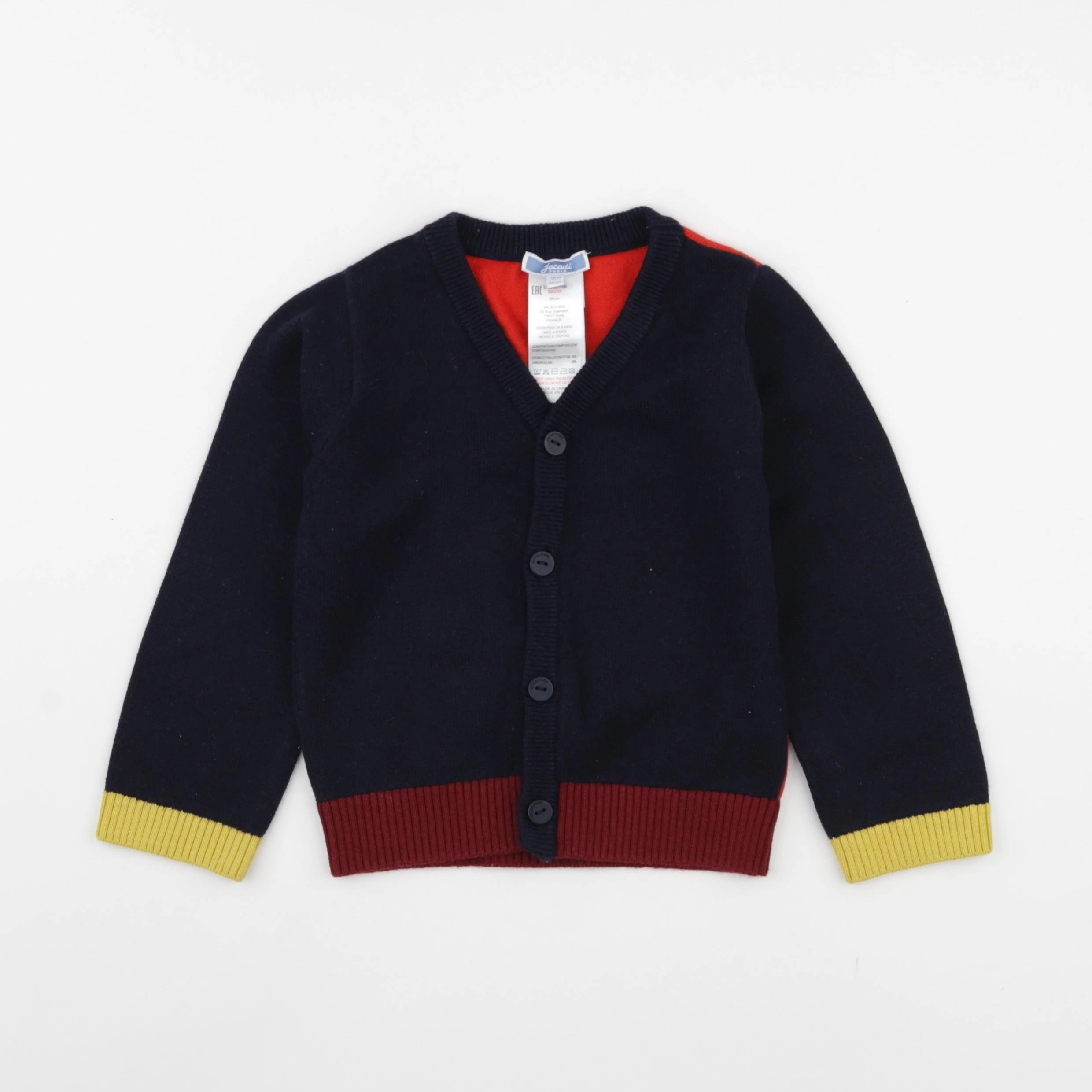 Jacadi - gilet bleu - 36 mois