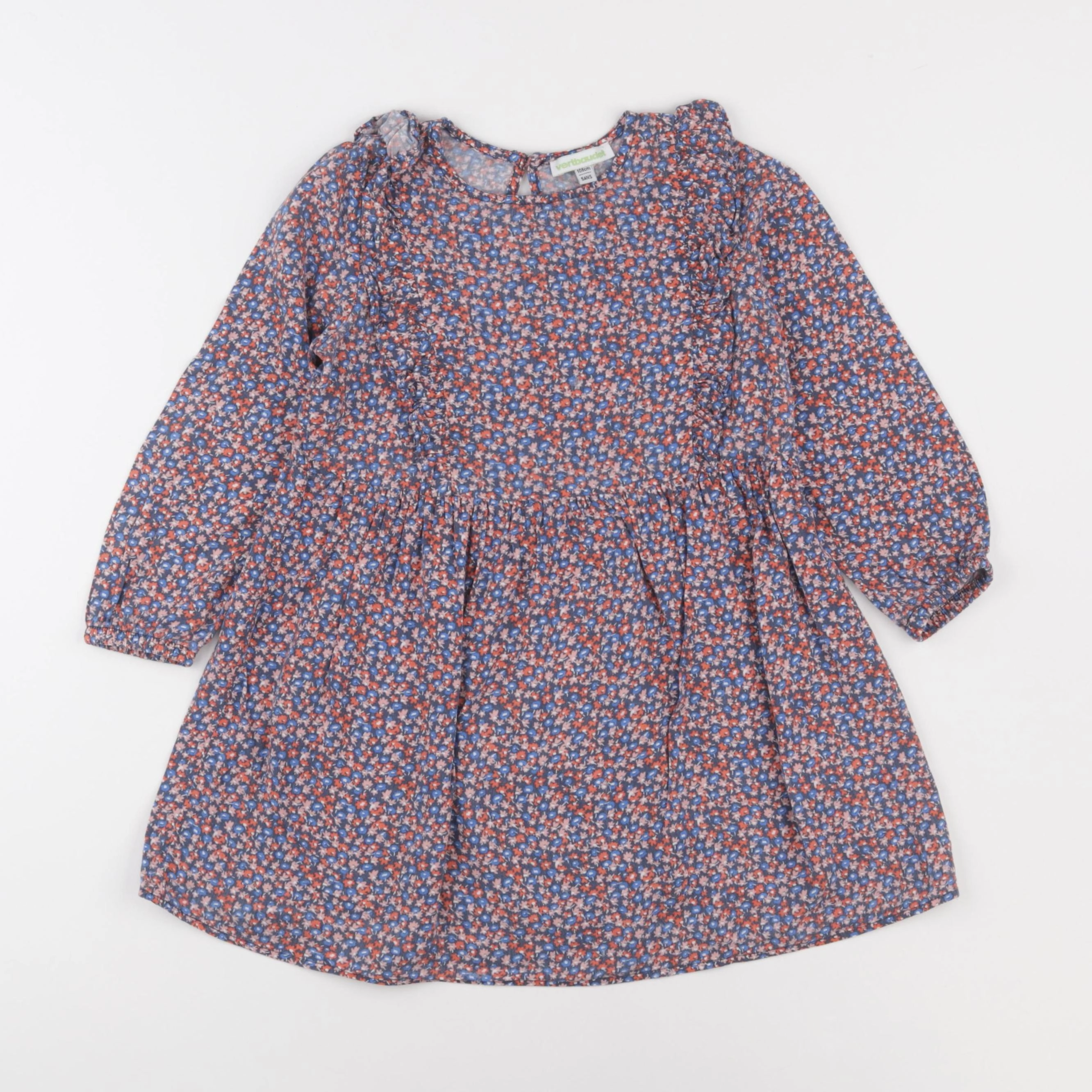Vertbaudet - robe multicolore - 5 ans