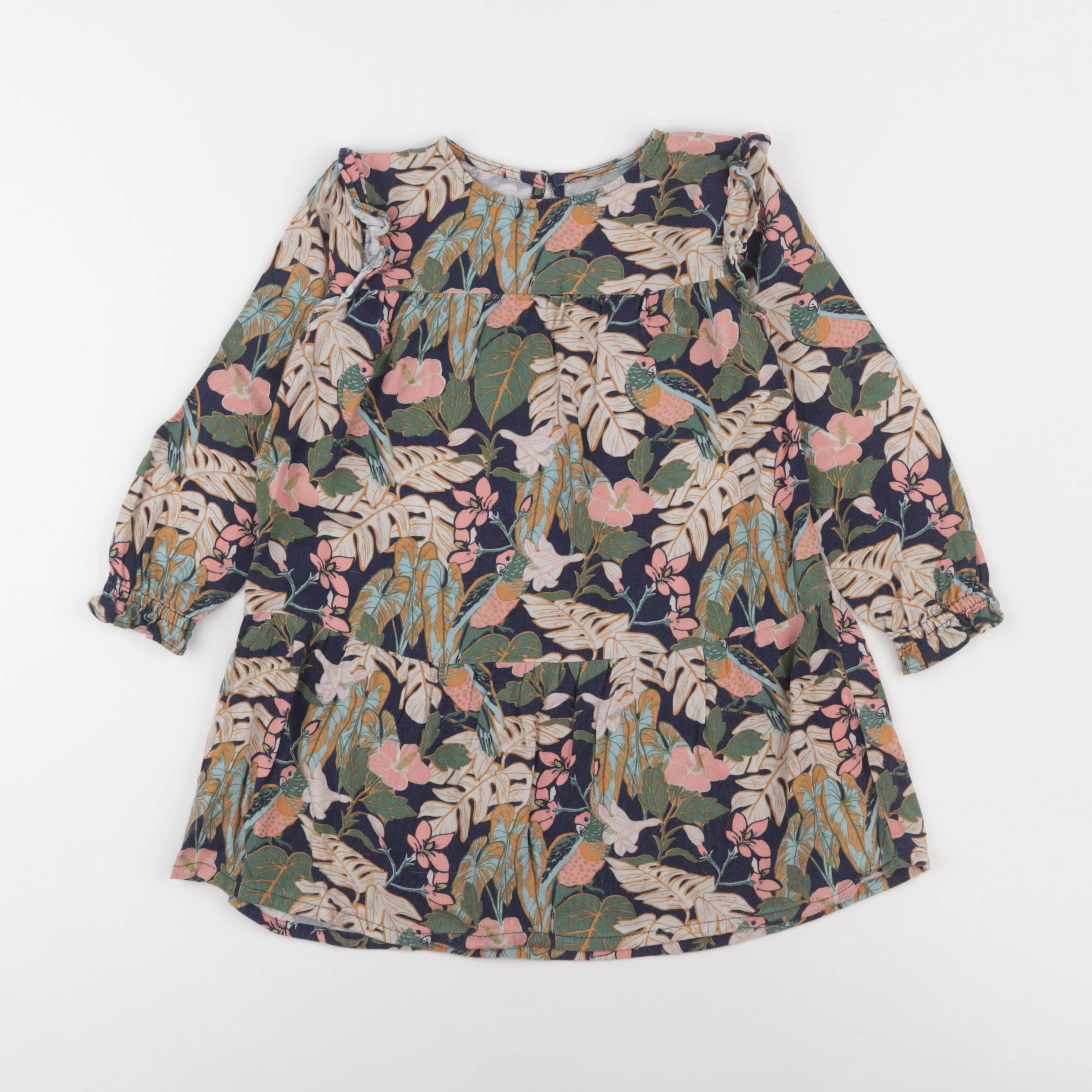 Vertbaudet - robe multicolore - 4 ans