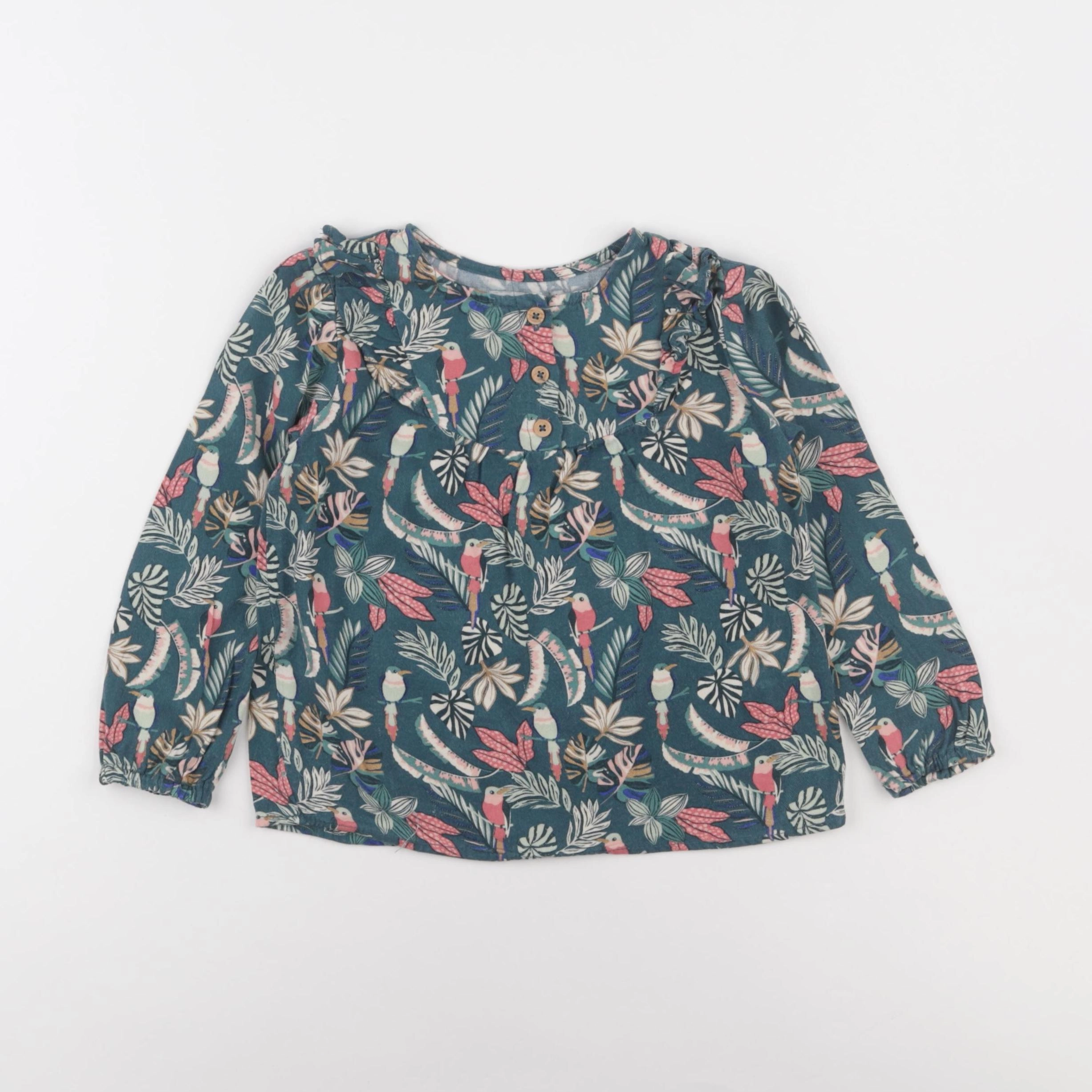 Vertbaudet - blouse multicolore - 4 ans