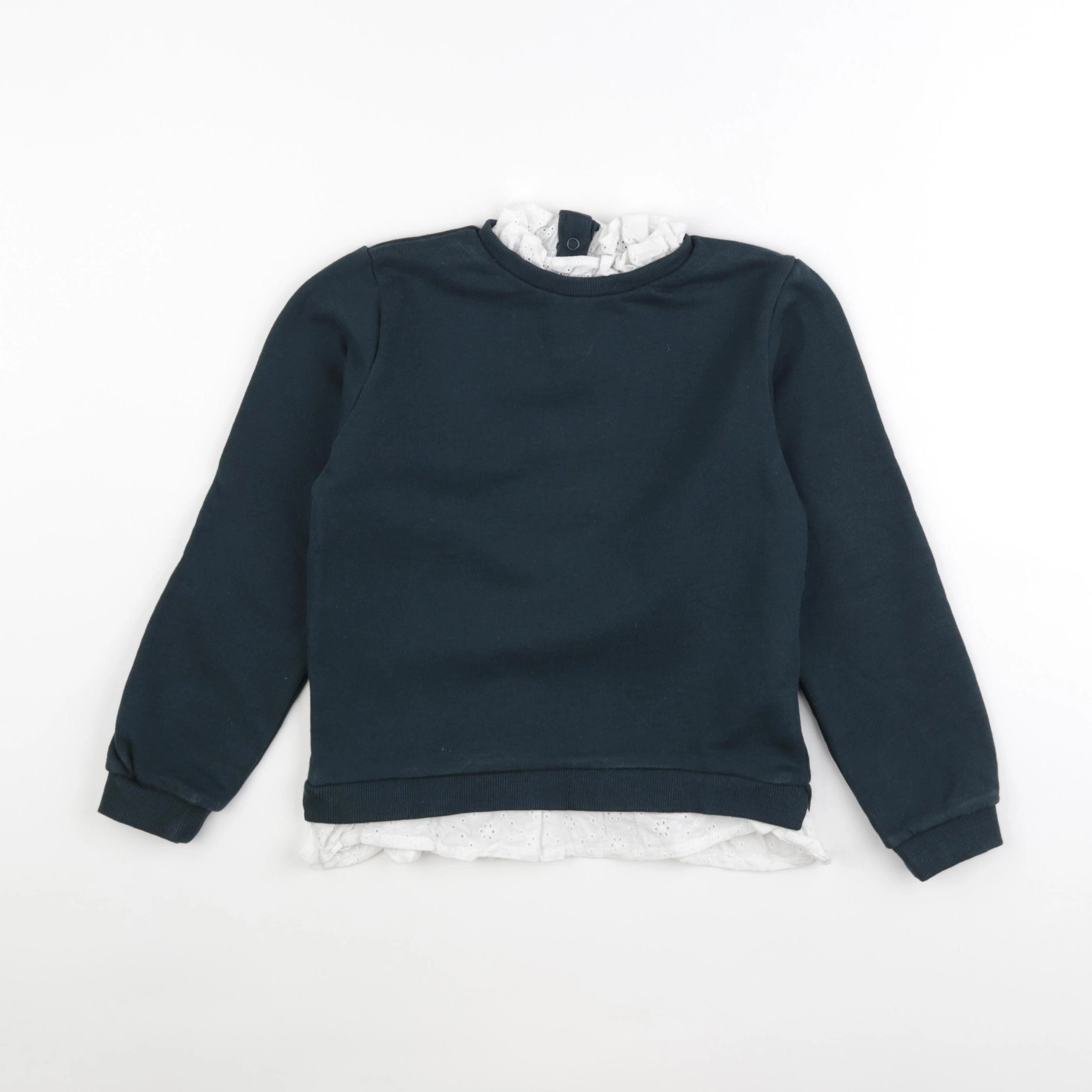 Eden & Victor - sweat vert - 8 ans