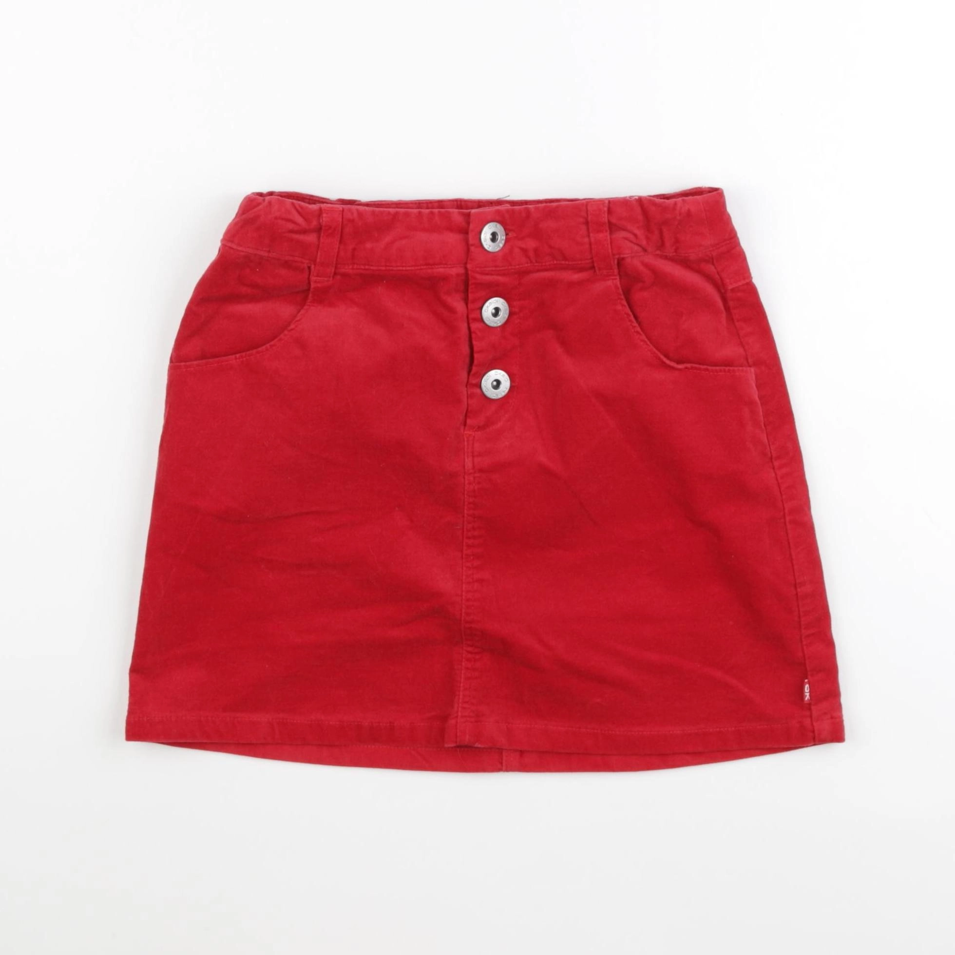 Okaidi - jupe rouge - 8 ans