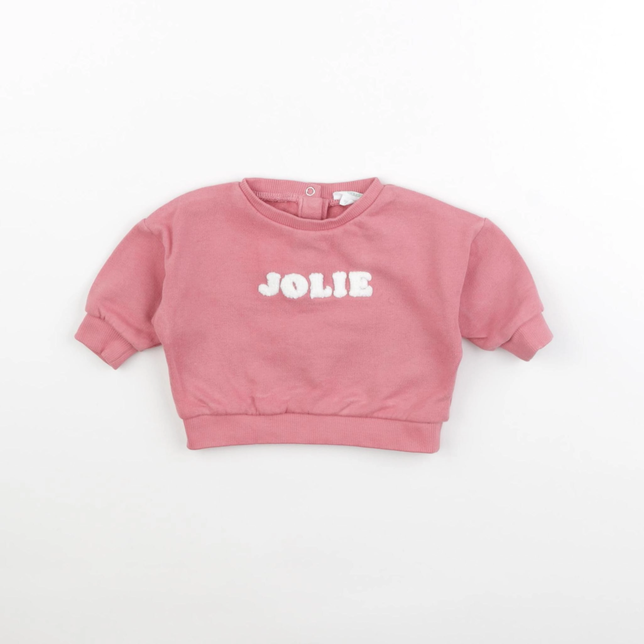 Vertbaudet - sweat rose - 3 mois