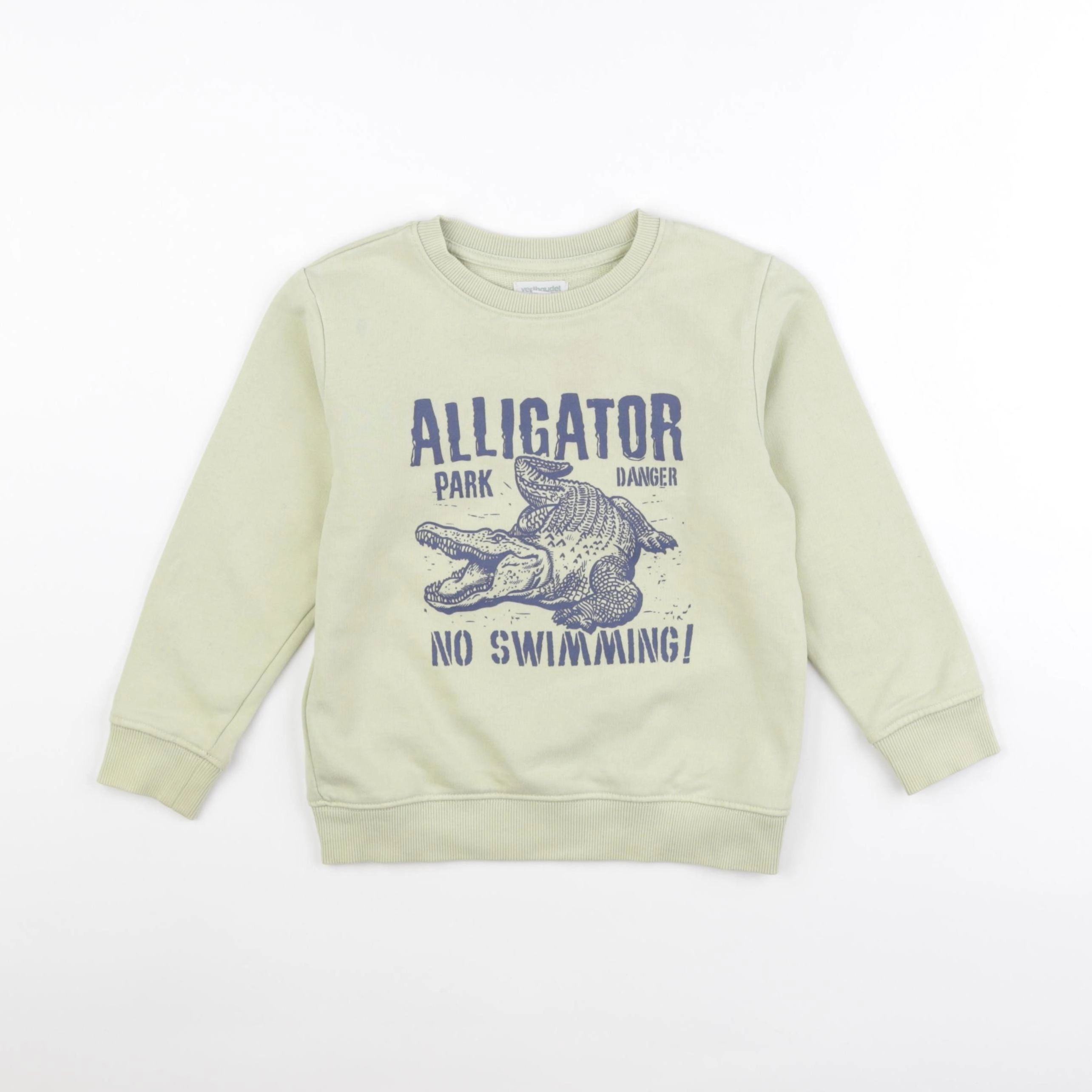 Vertbaudet - sweat vert - 6 ans