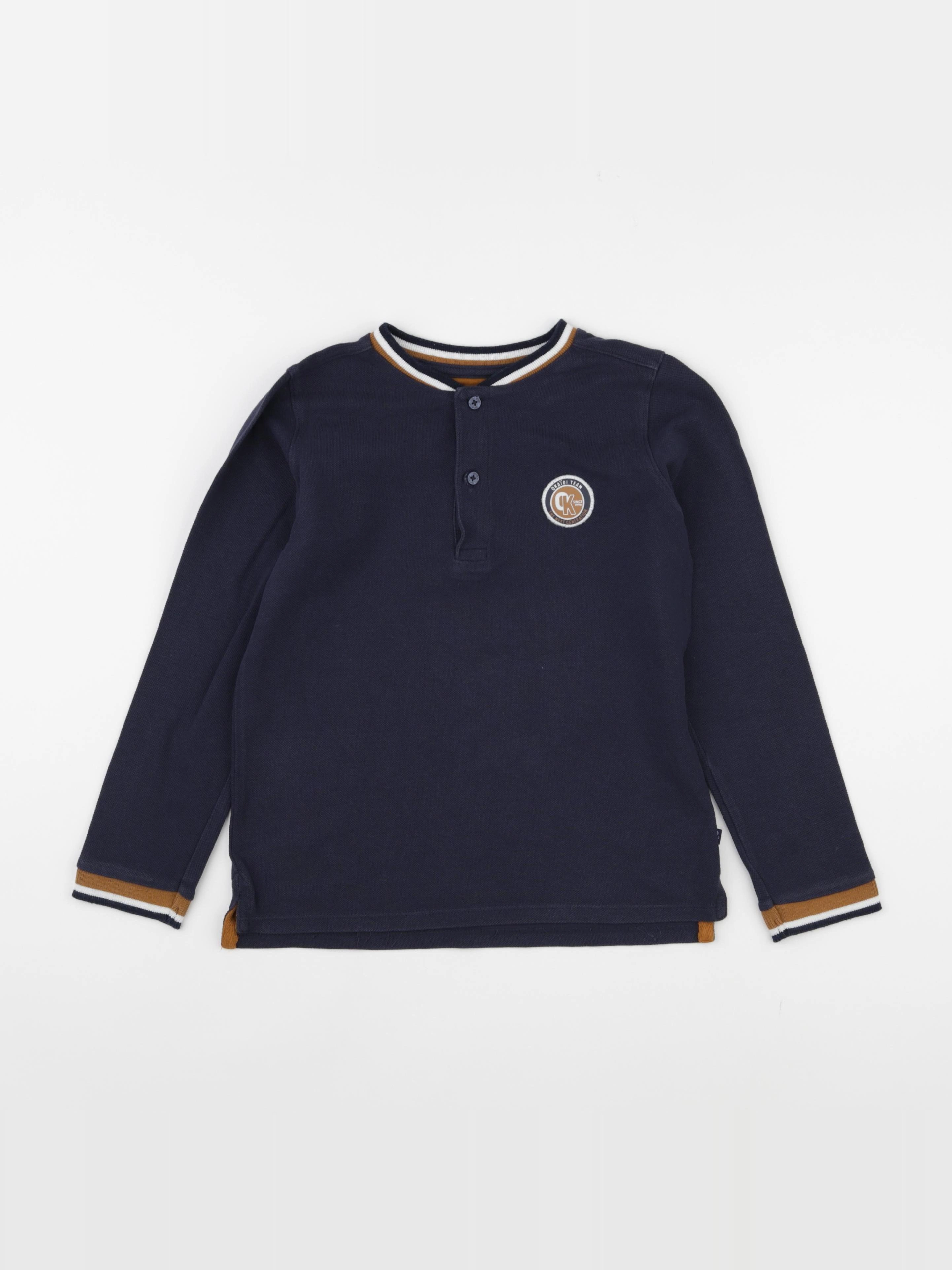 Okaidi - polo bleu - 8 ans