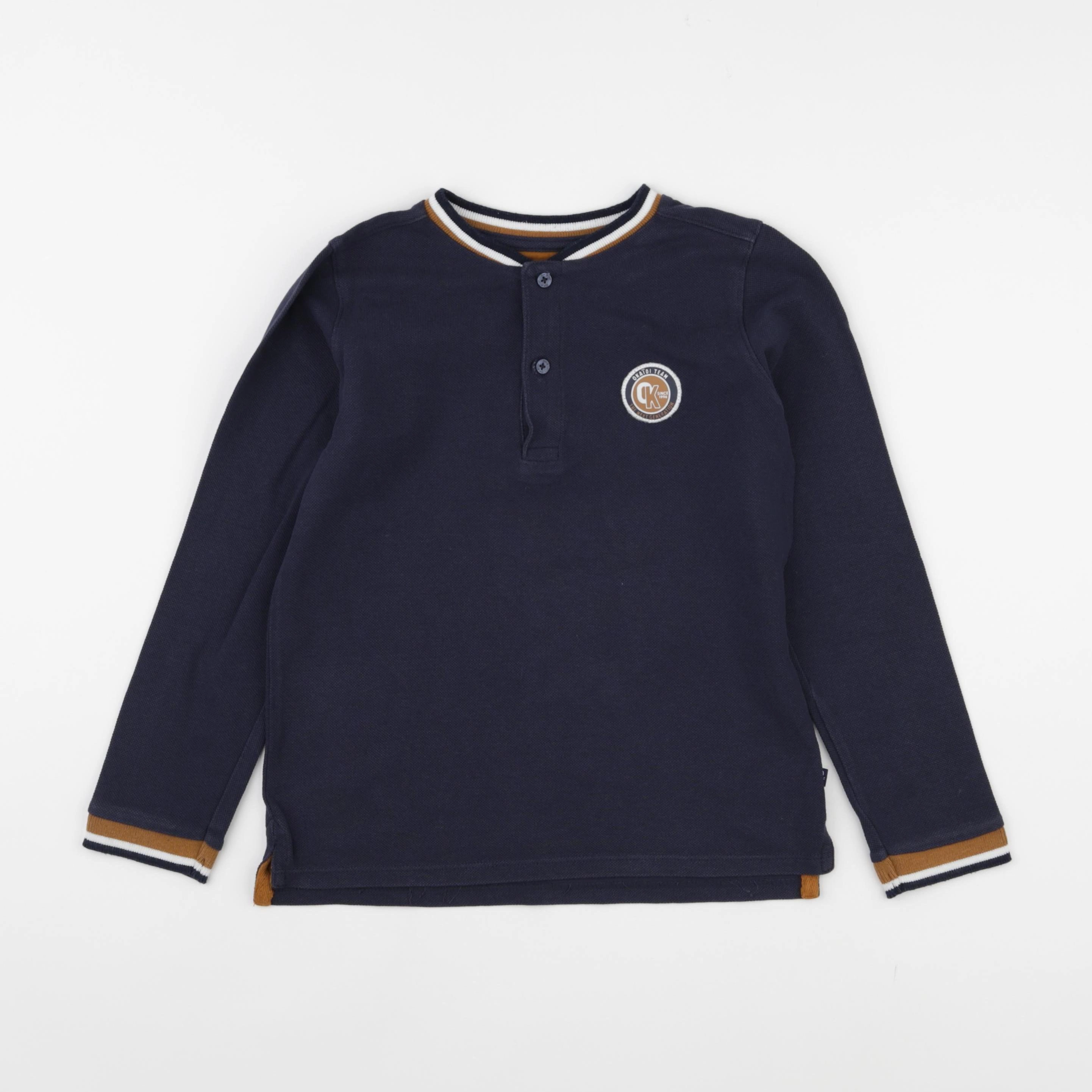 Okaidi - polo bleu - 8 ans