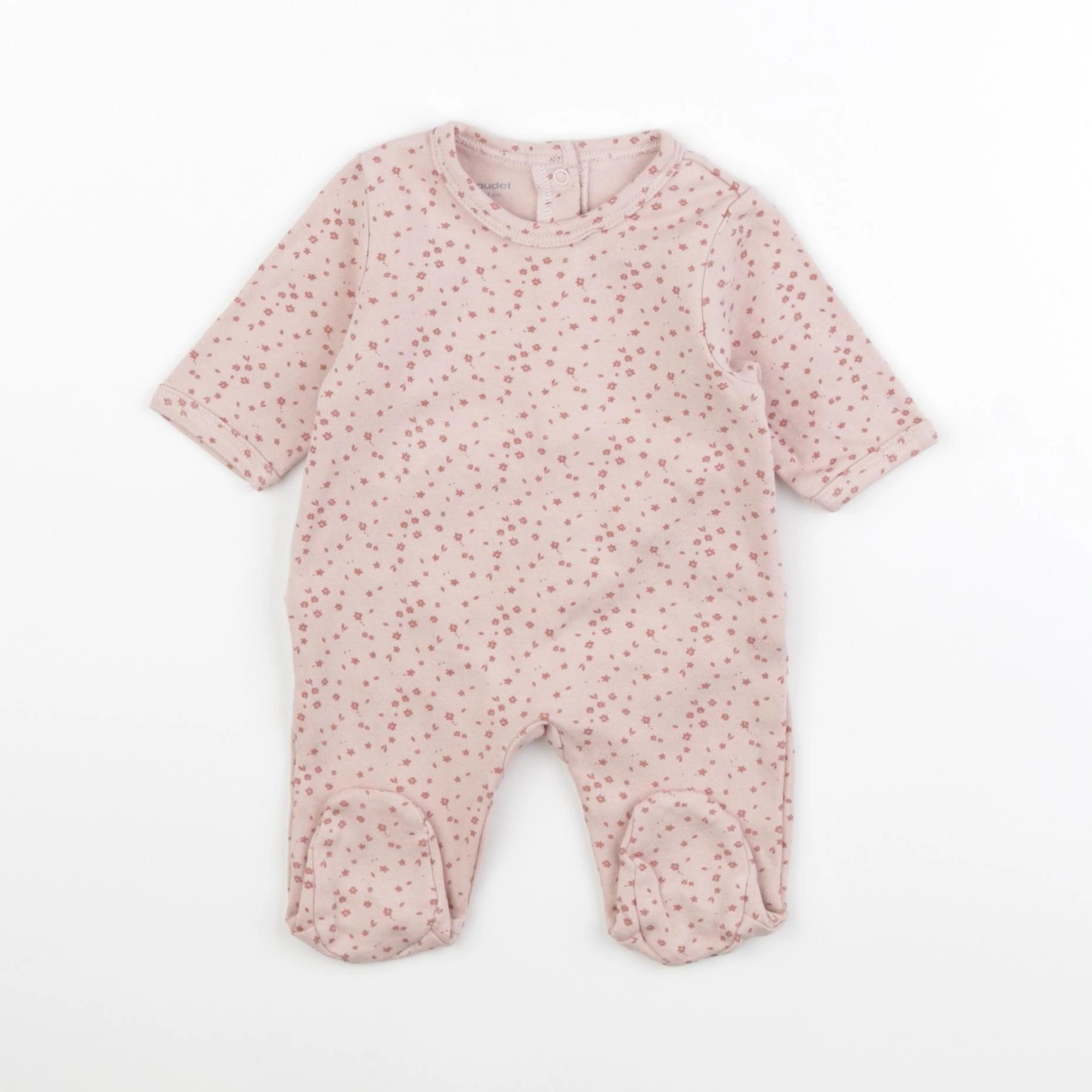 Vertbaudet - pyjama coton rose - 1 mois