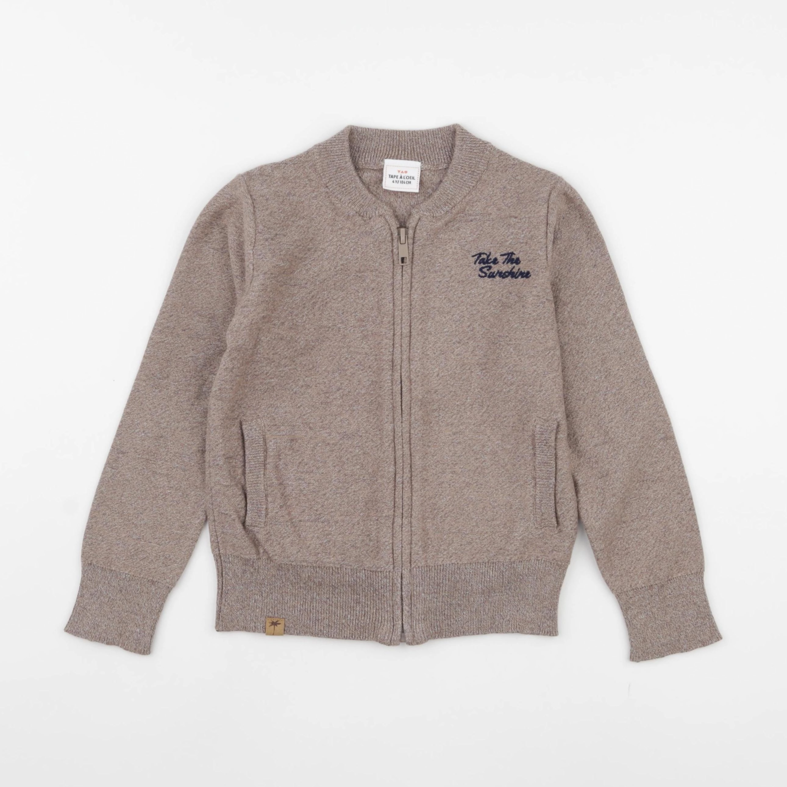 Tape à l'oeil - gilet beige - 4 ans