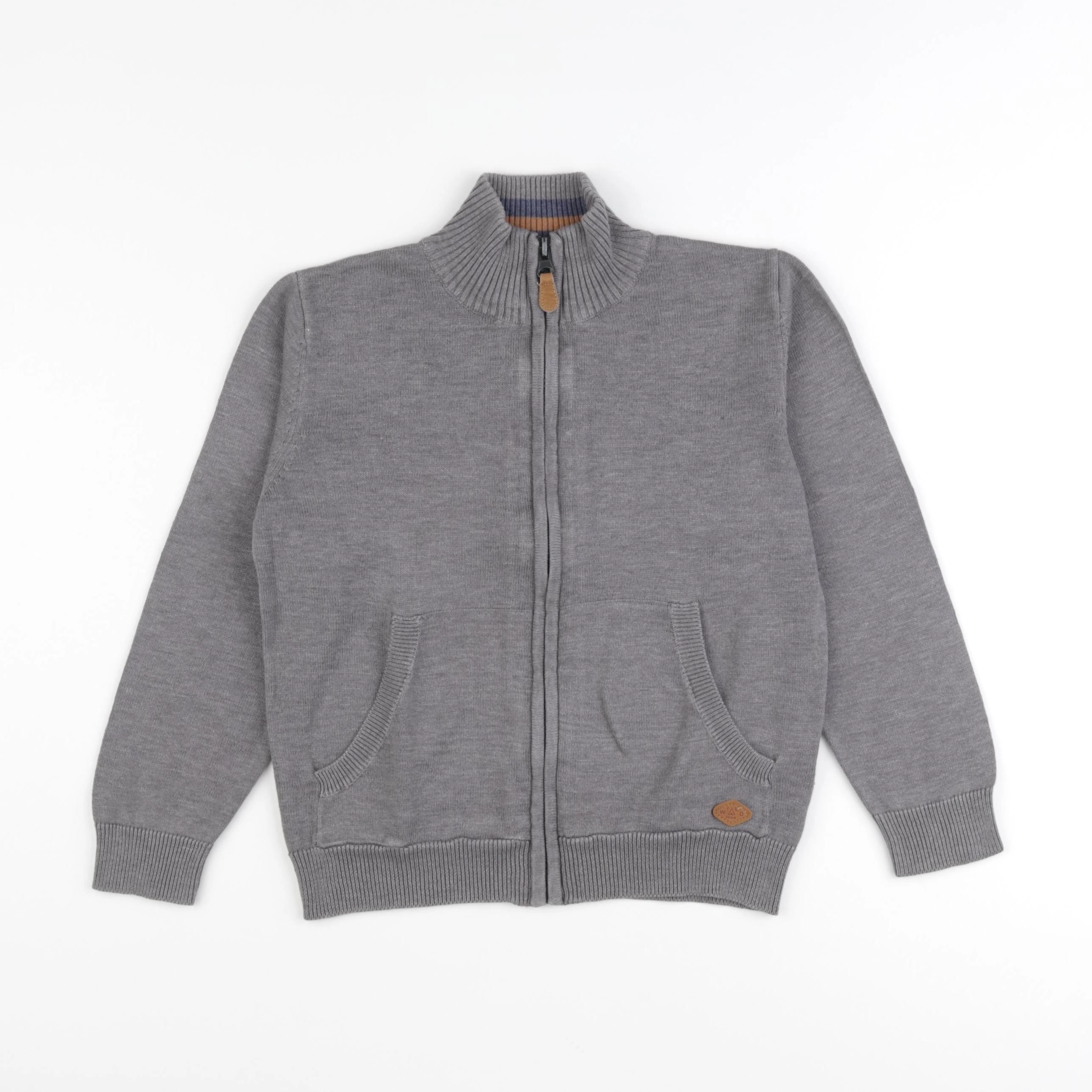Vertbaudet - gilet gris - 8 ans