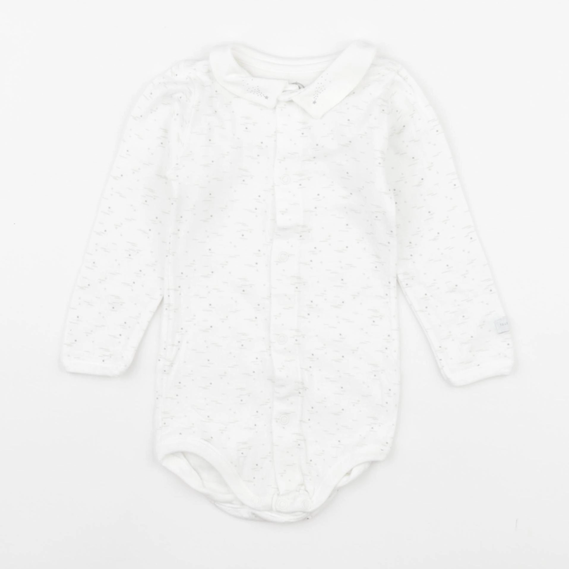 Petit Bateau - body à col blanc - 12 mois