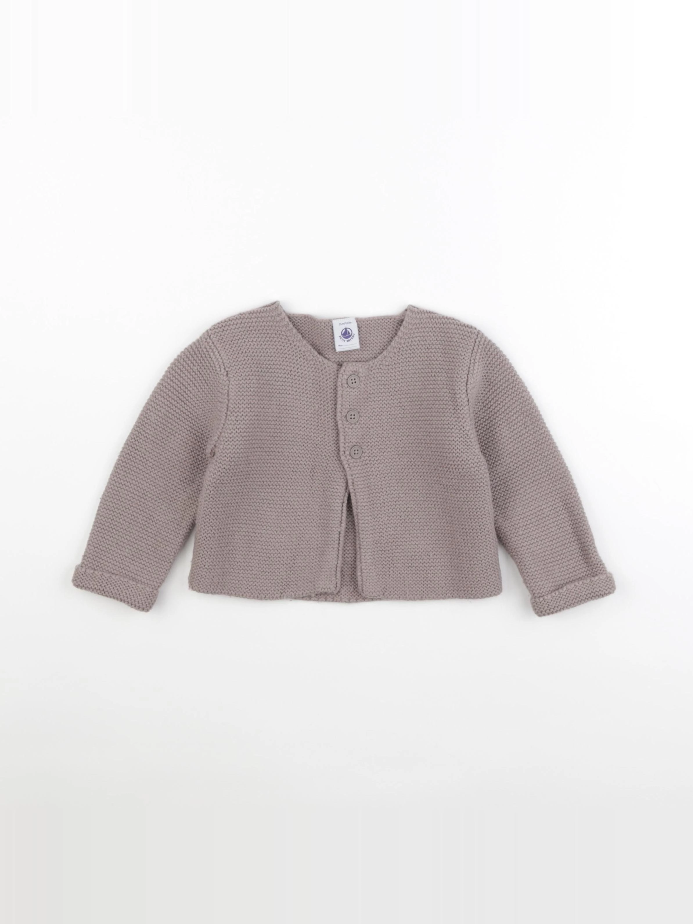 Petit Bateau - gilet gris - 24 mois