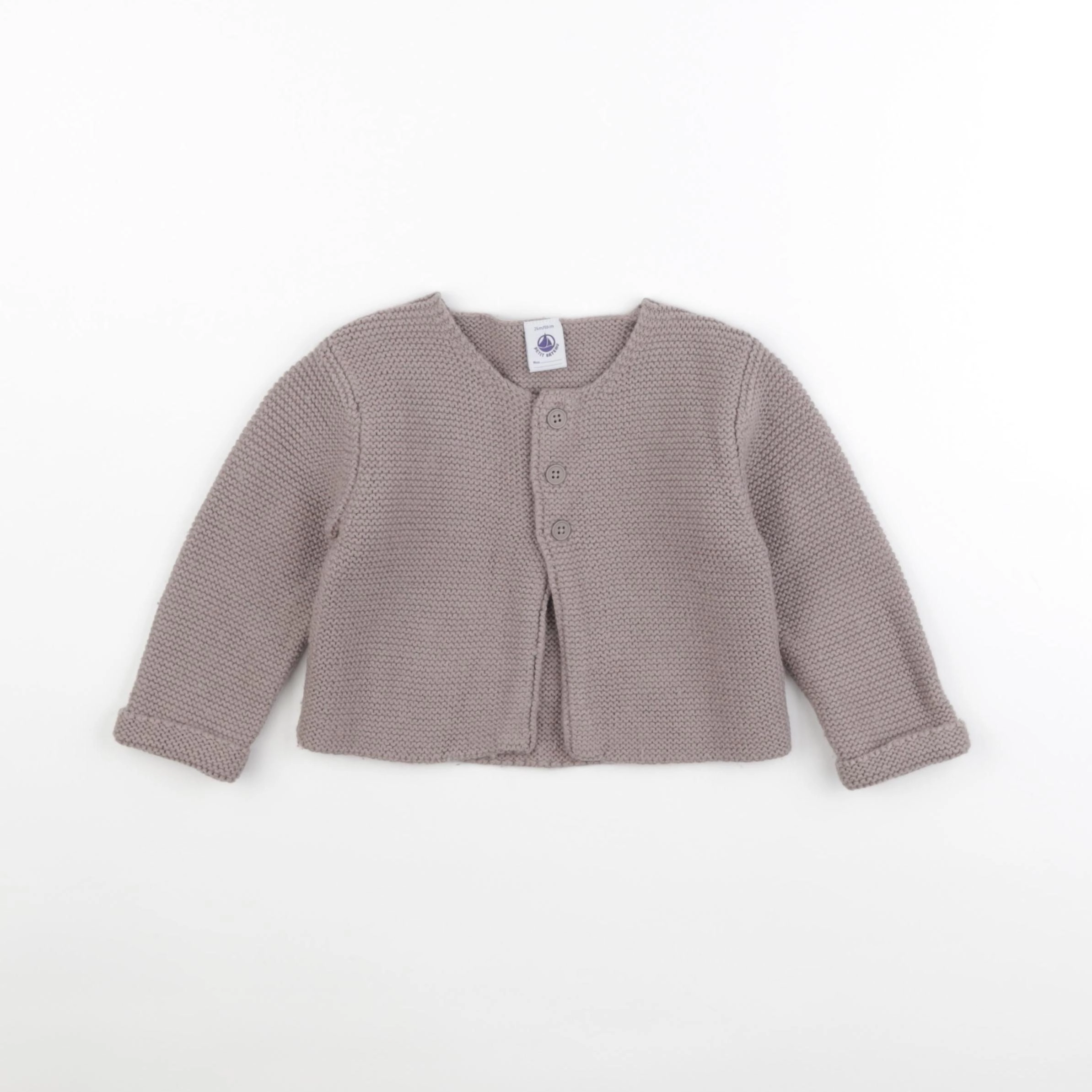 Petit Bateau - gilet gris - 24 mois