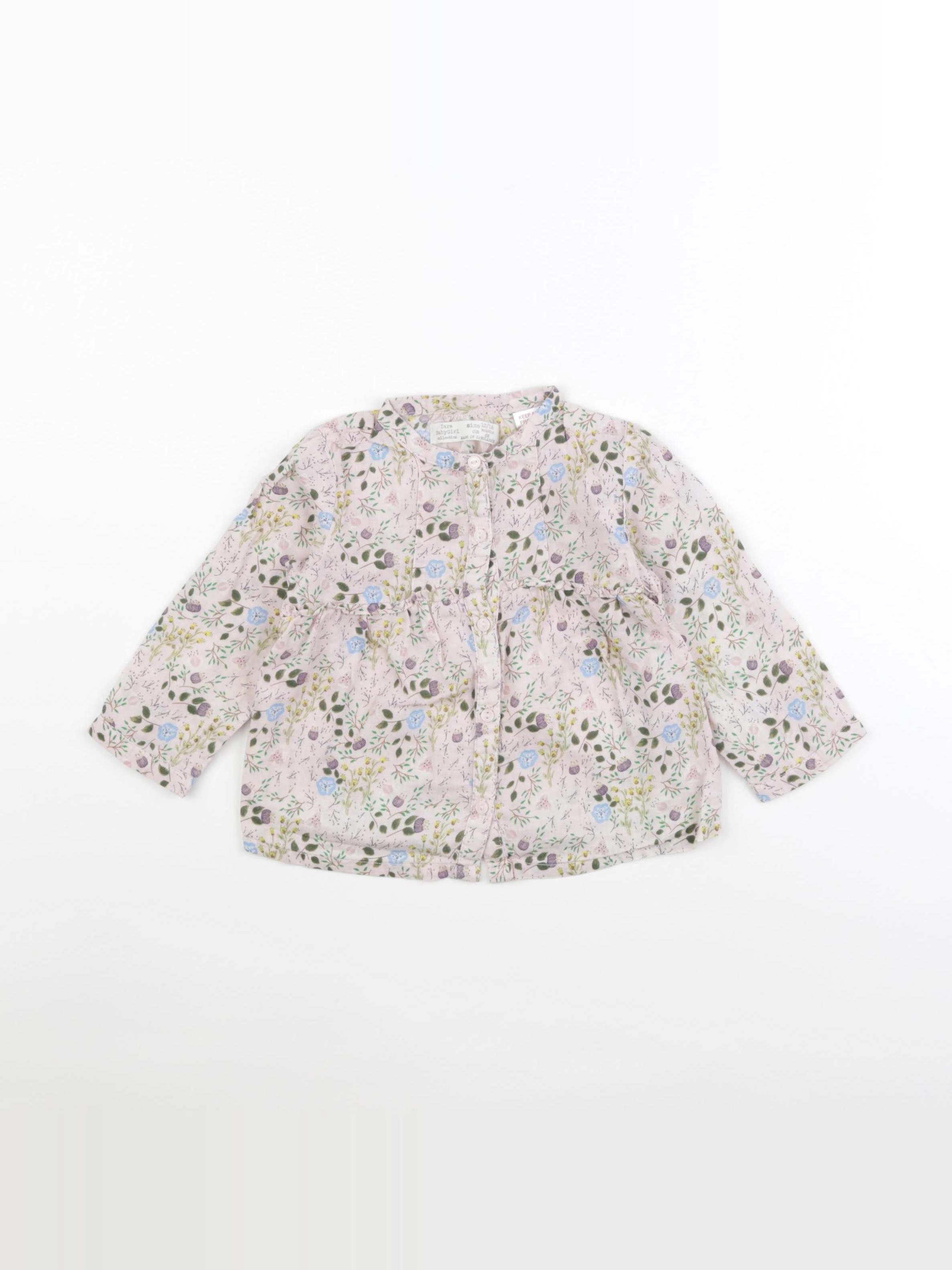 Zara - blouse rose - 12/18 mois