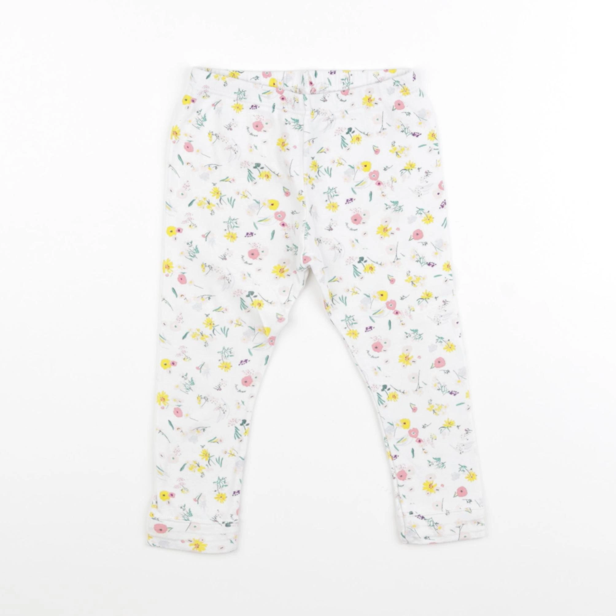 Petit Bateau - legging blanc - 24 mois