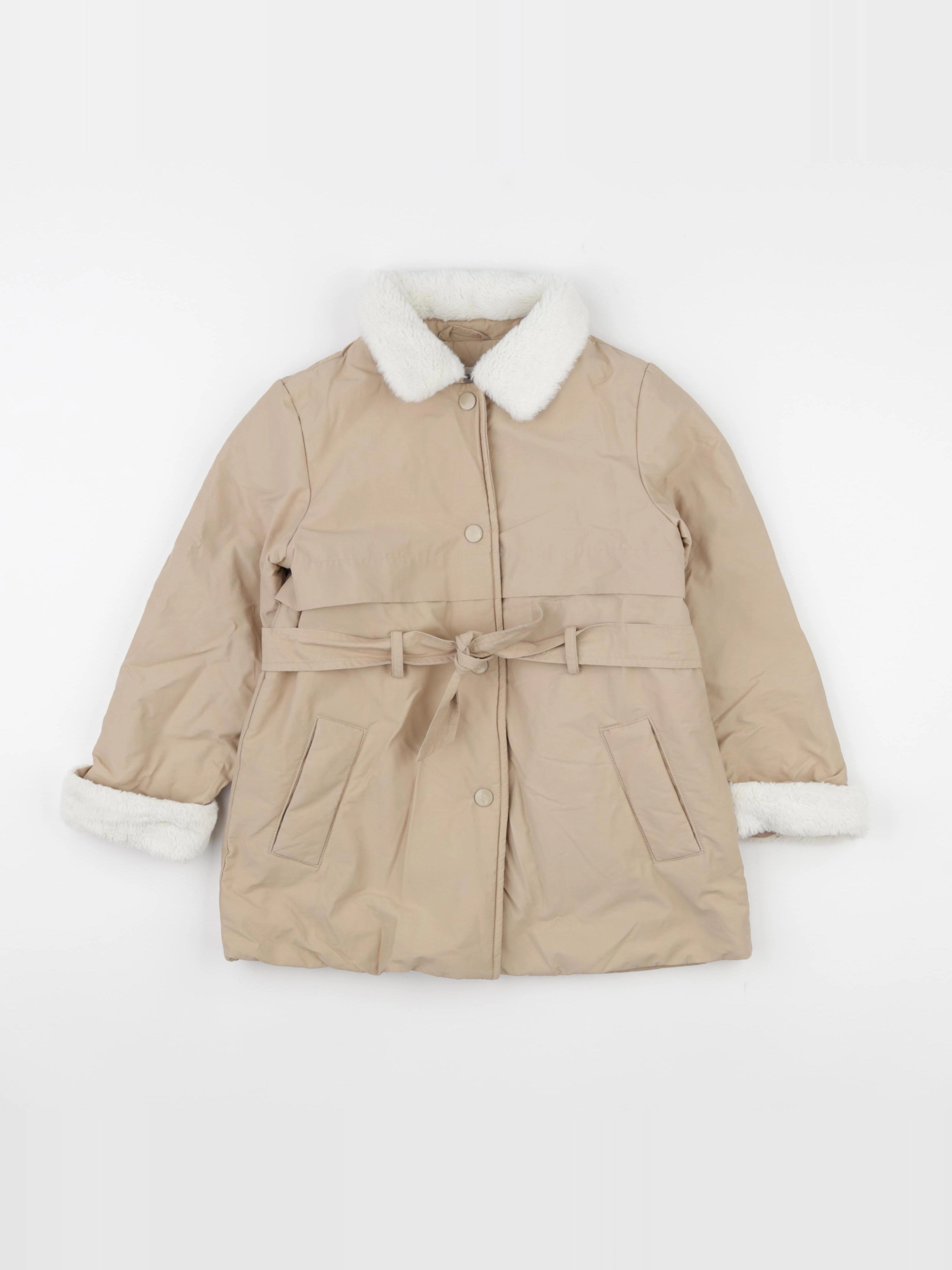 Mango - doudoune beige - 6 ans