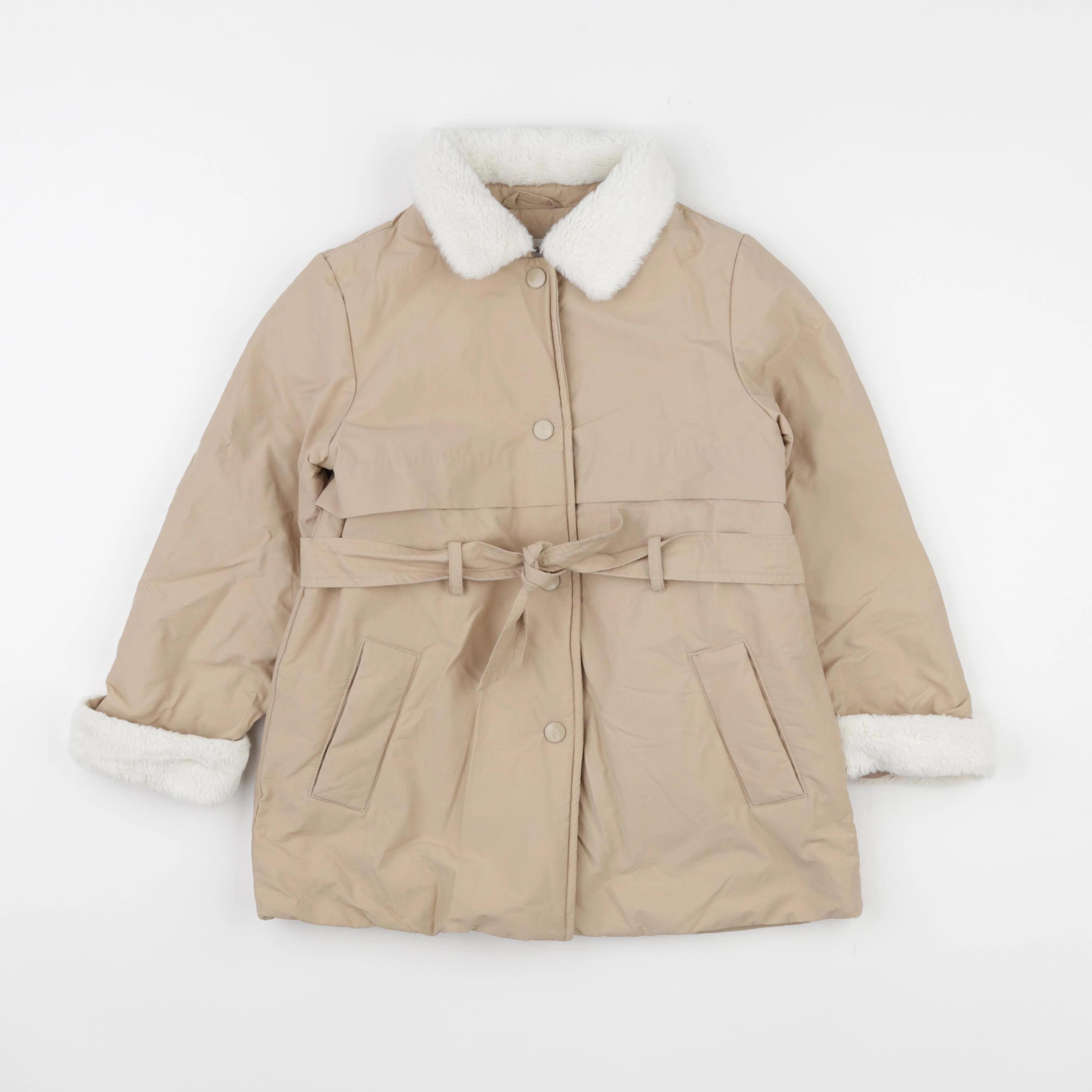 Mango - doudoune beige - 6 ans