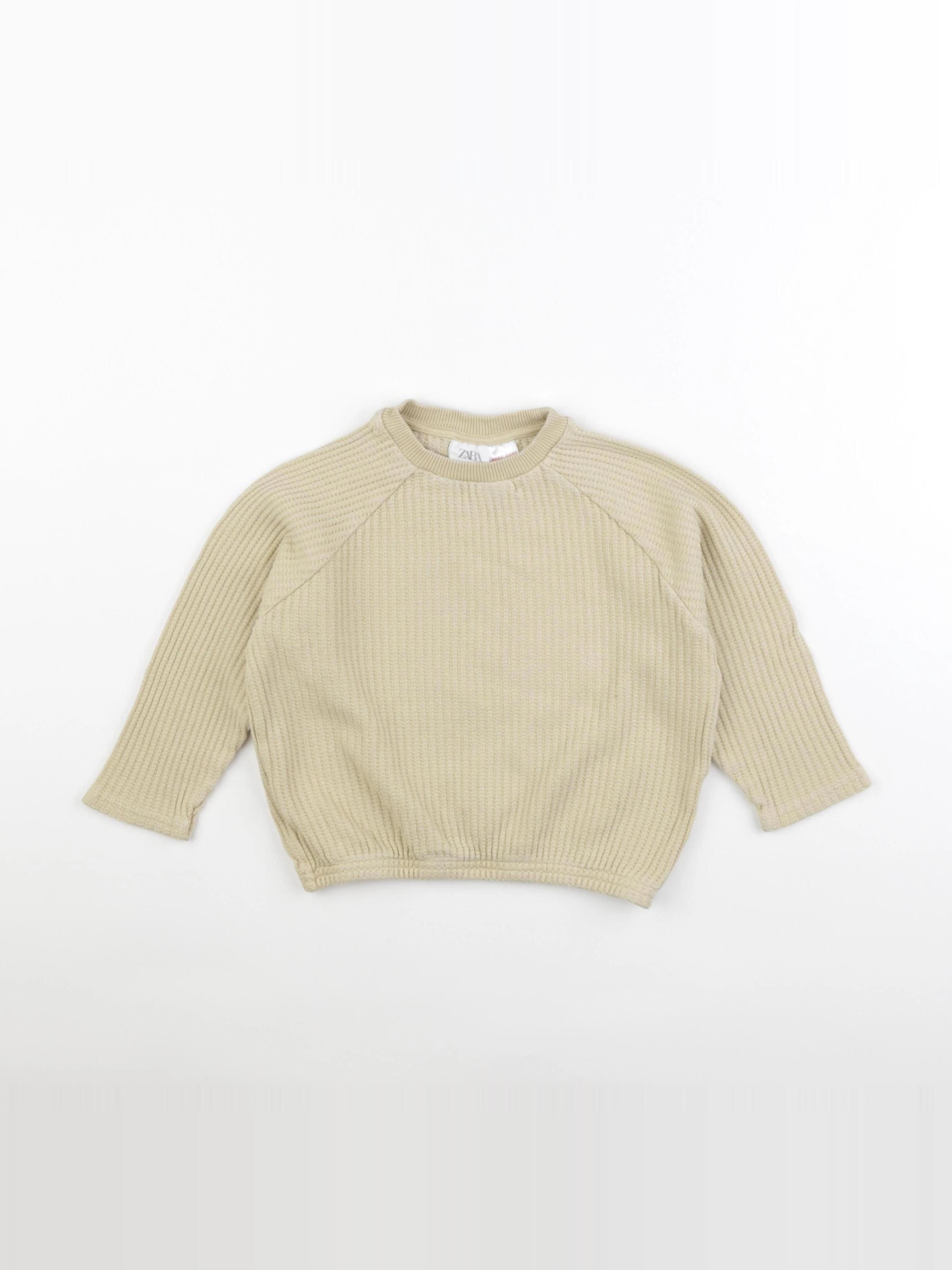 Zara - sweat jaune - 2 ans