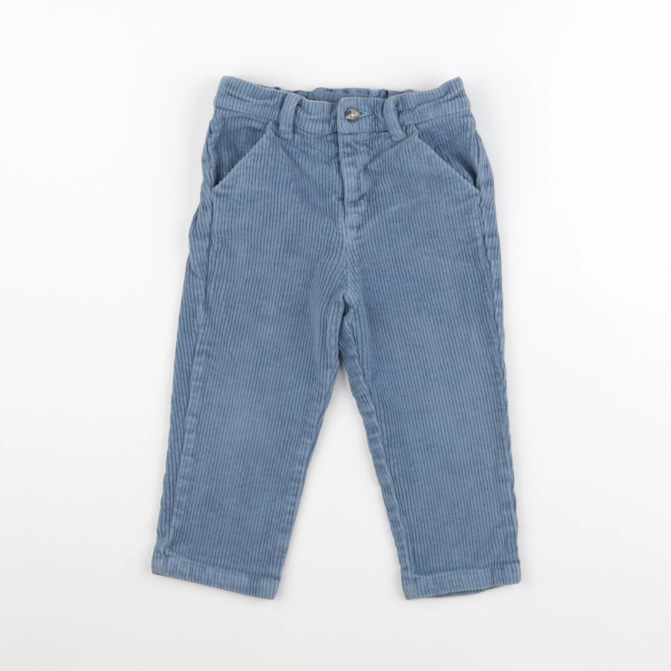 Cyrillus - pantalon bleu - 24 mois
