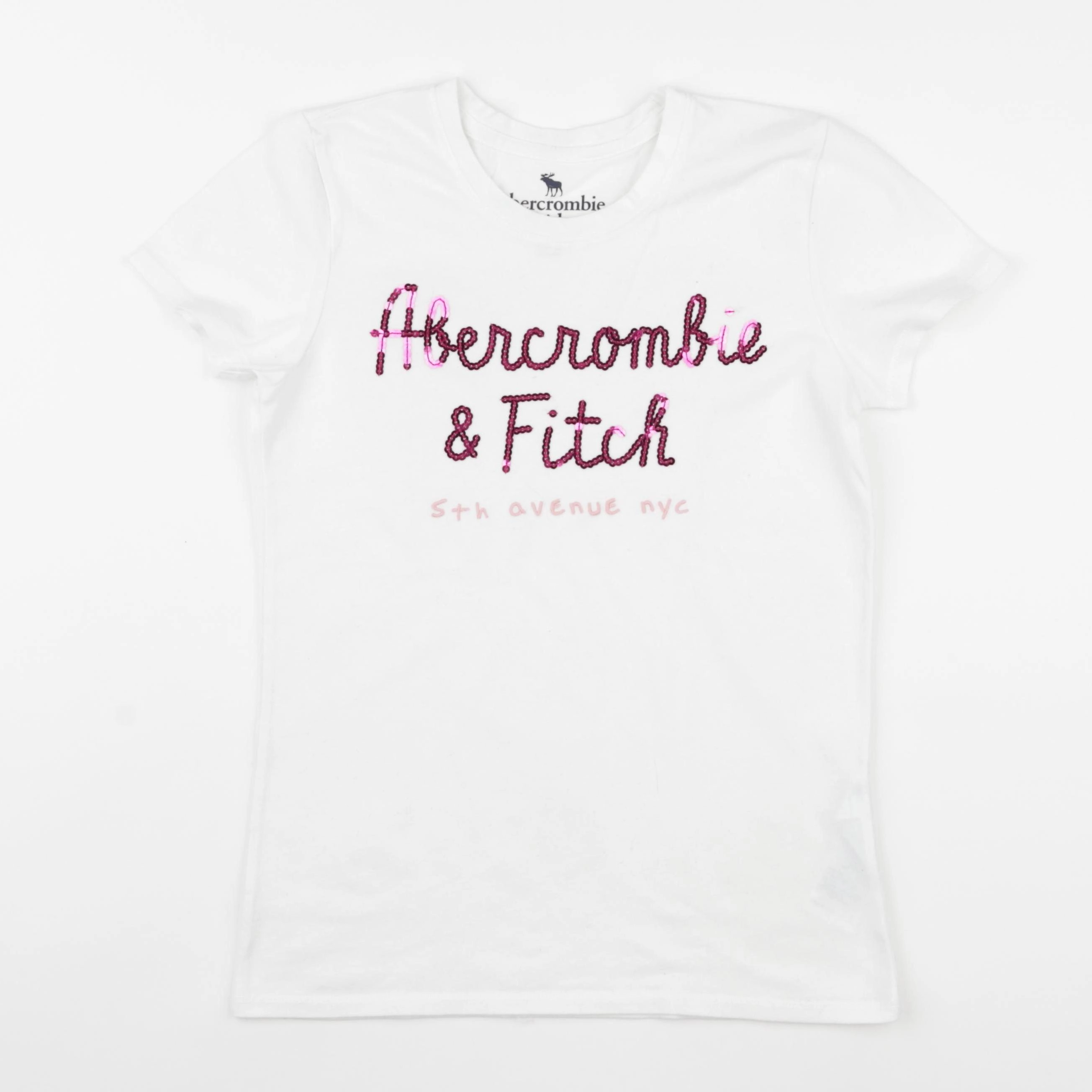 Abercrombie - tee-shirt blanc - 11/12 ans