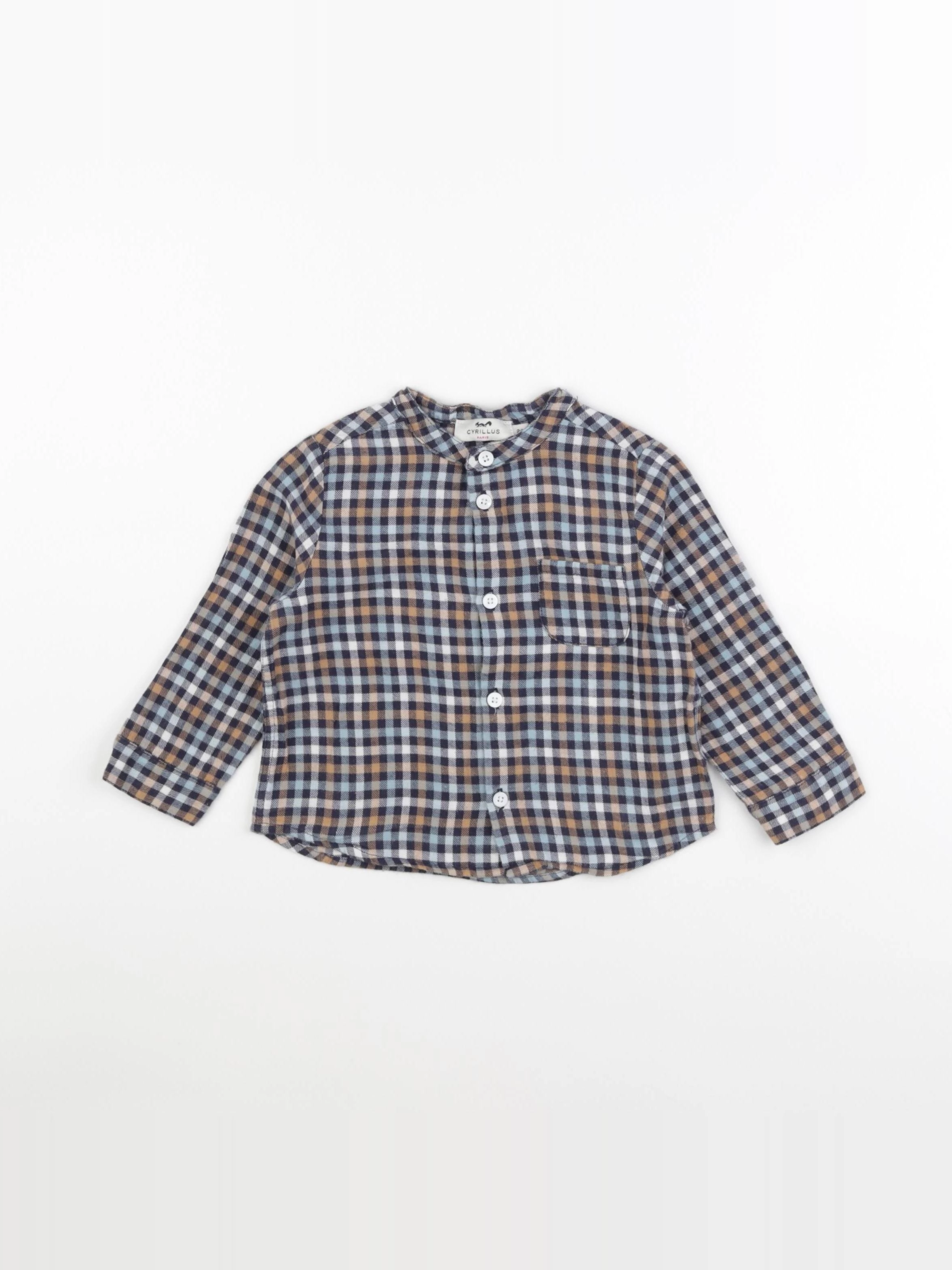 Cyrillus - chemise bleu - 24 mois