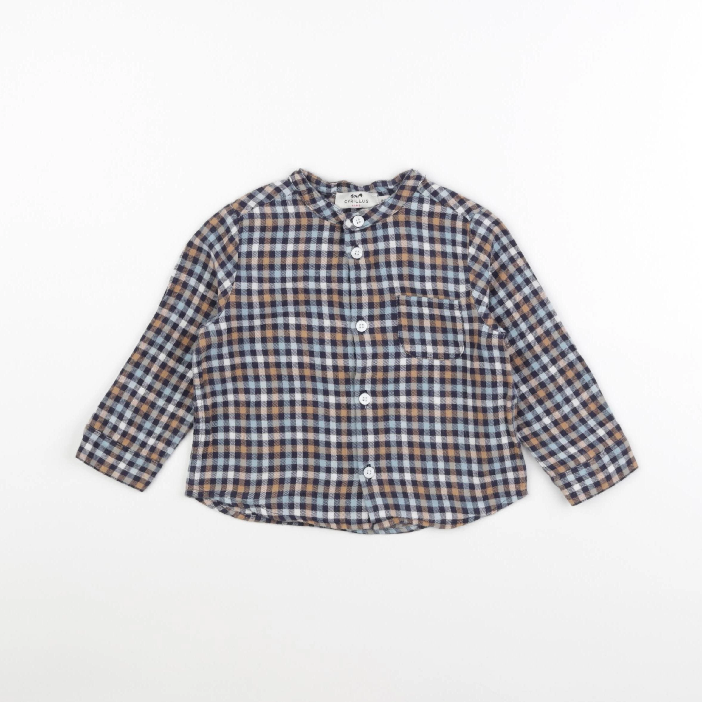 Cyrillus - chemise bleu - 24 mois