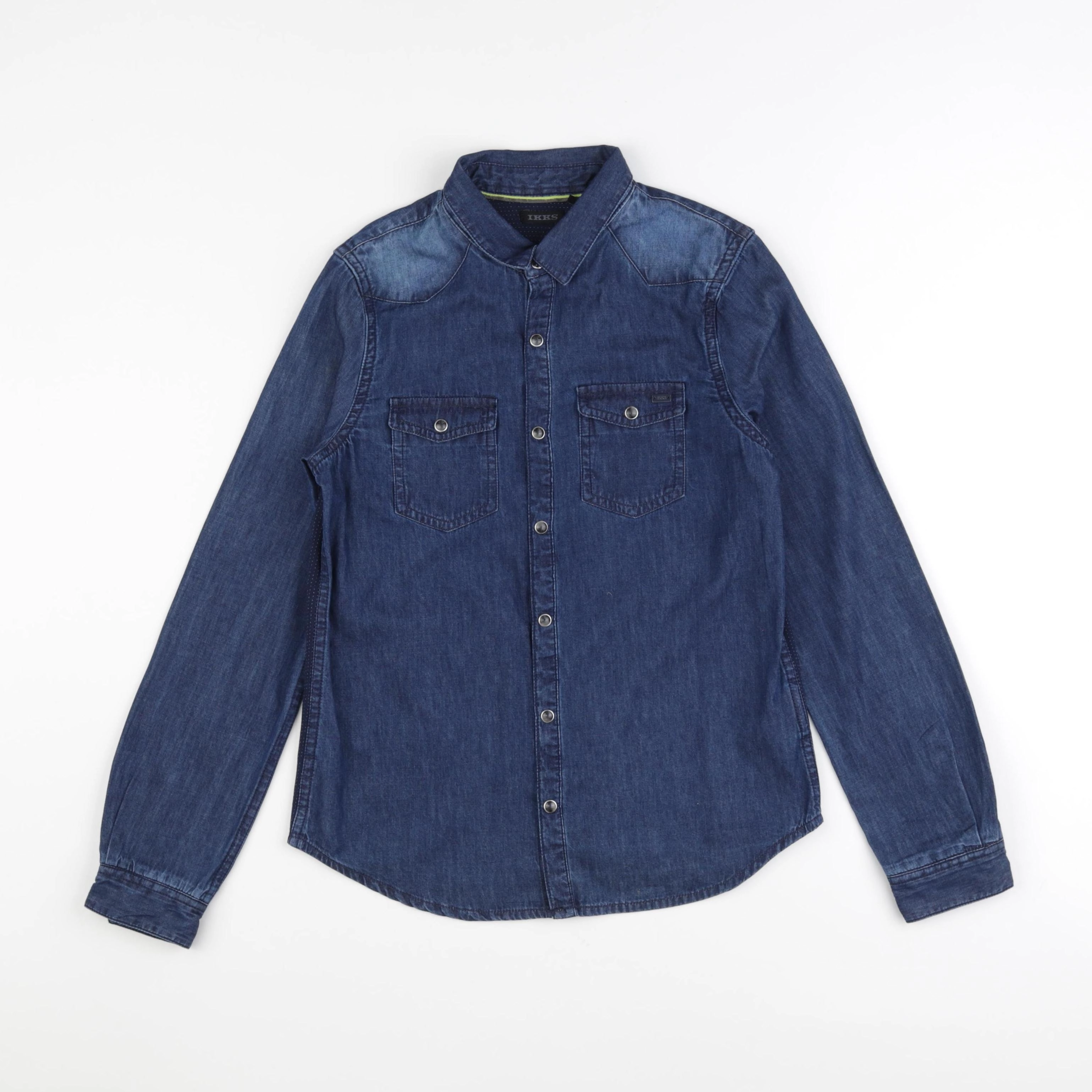 IKKS - chemise bleu - 10 ans