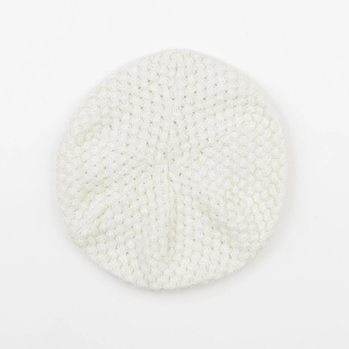 Vertbaudet - bonnet blanc, or - 14 ans