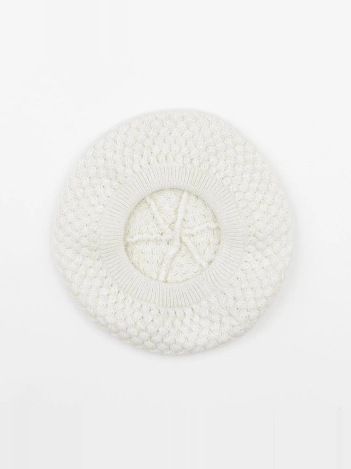 Vertbaudet - bonnet blanc, or - 14 ans