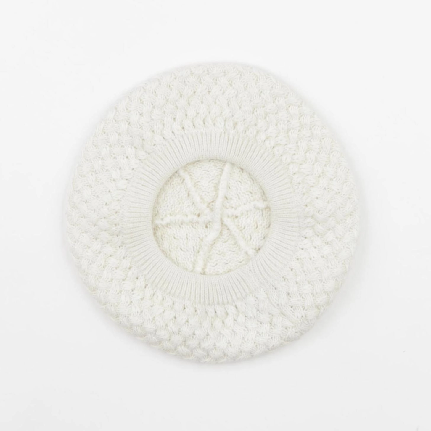Vertbaudet - bonnet blanc, or - 14 ans