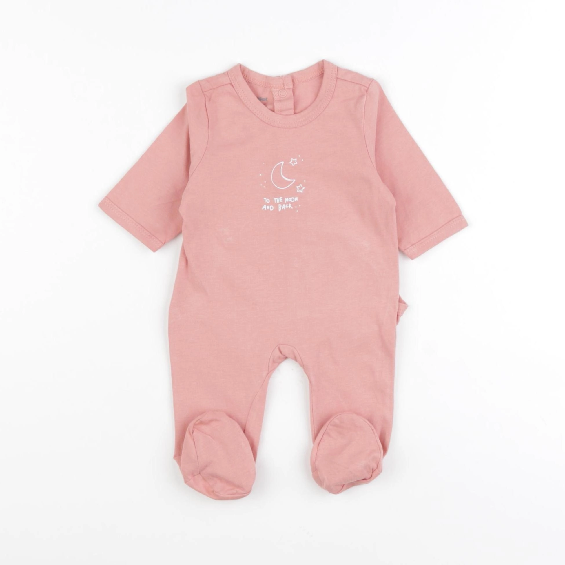 Vertbaudet - pyjama coton rose - 1 mois