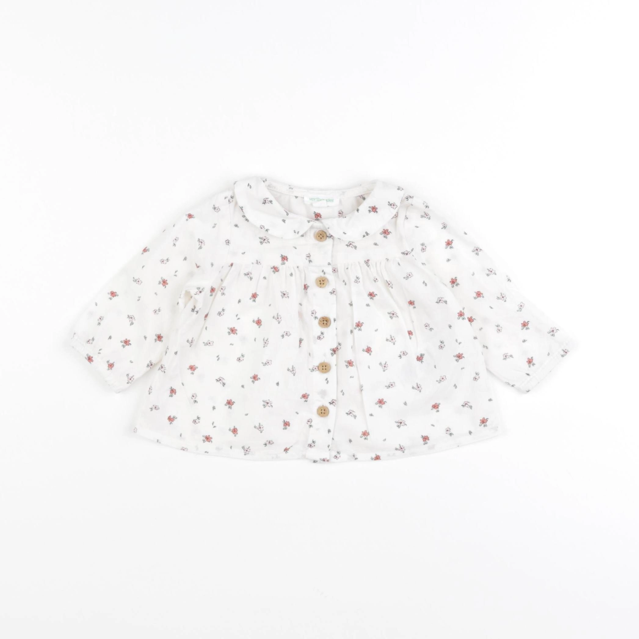 Vertbaudet - blouse blanc - 1 mois