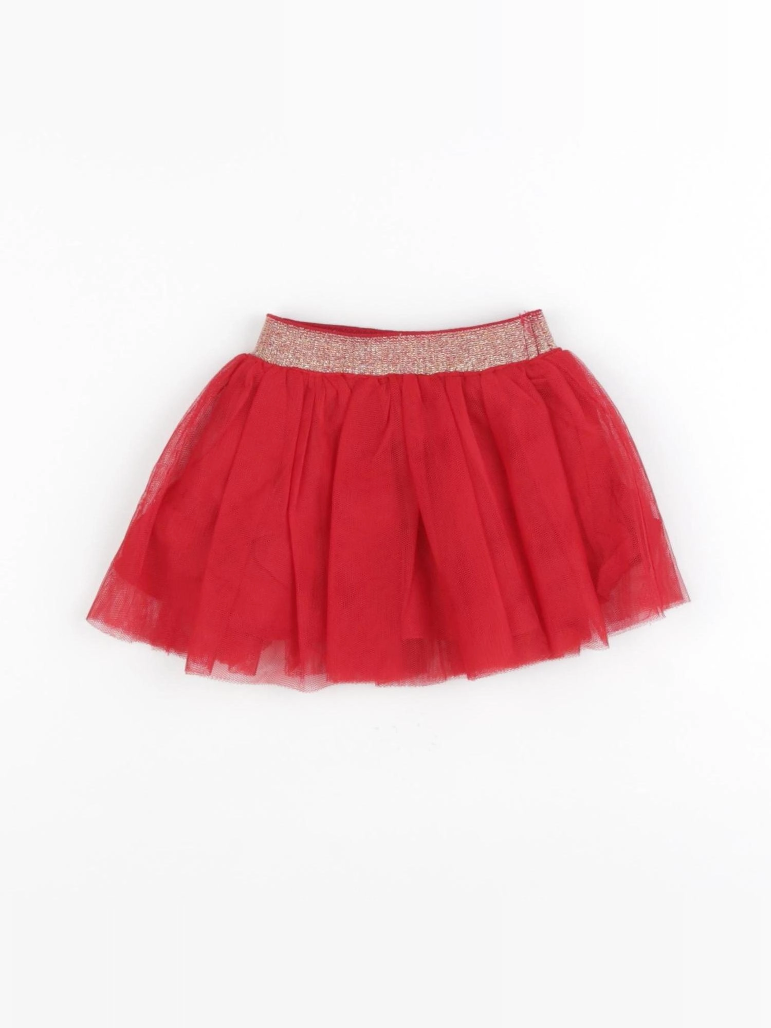 Vertbaudet - jupe rouge - 3 mois