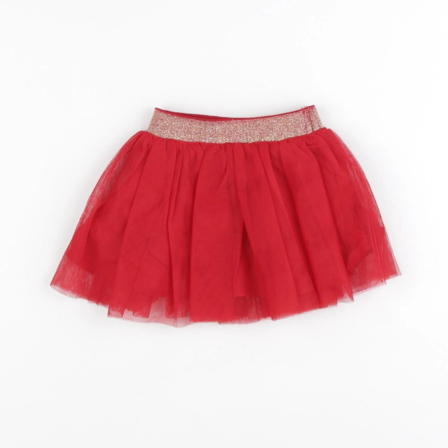 Vertbaudet - jupe rouge - 3 mois