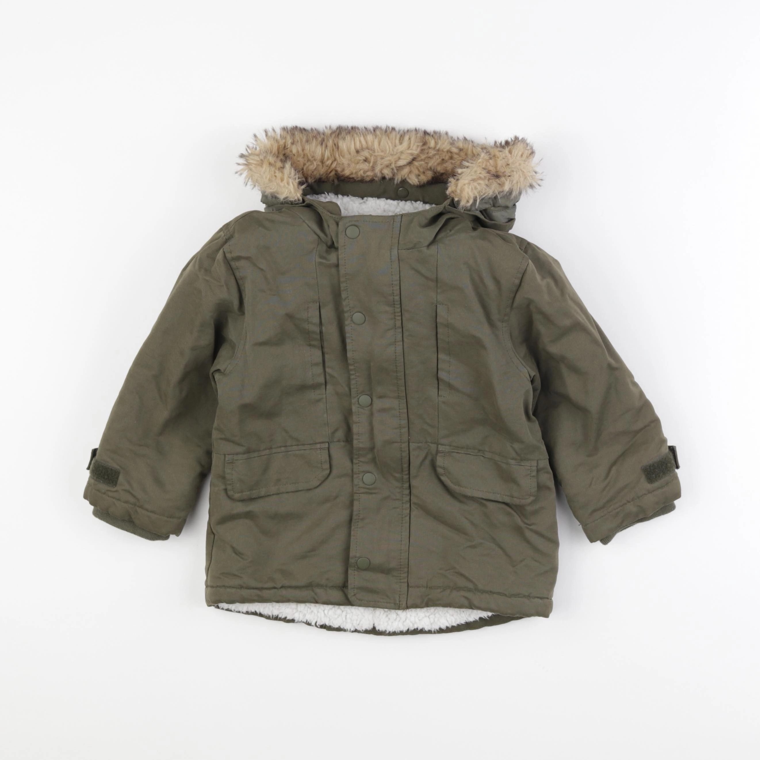 Vertbaudet - manteau vert - 3 ans