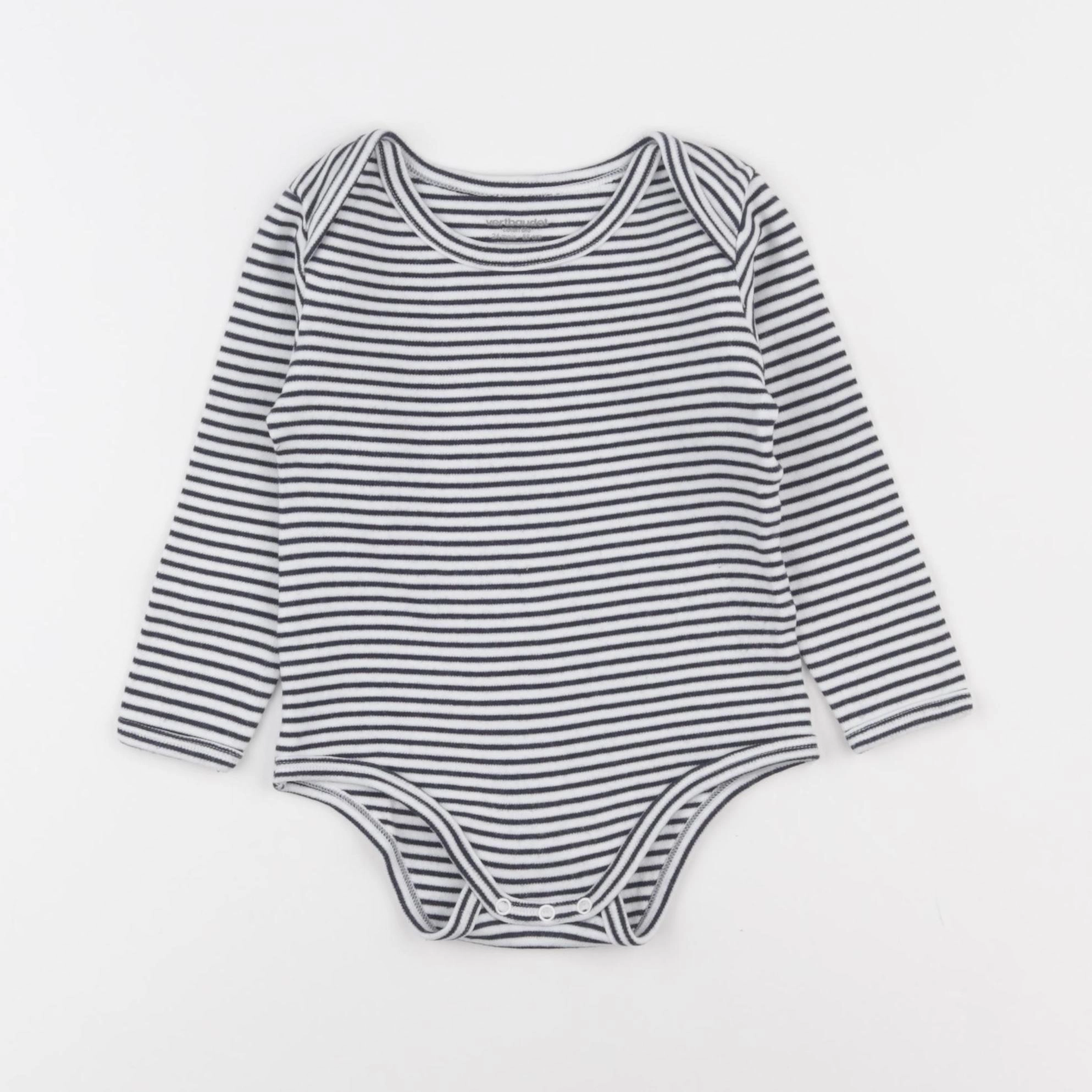 Vertbaudet - body bleu - 24 mois