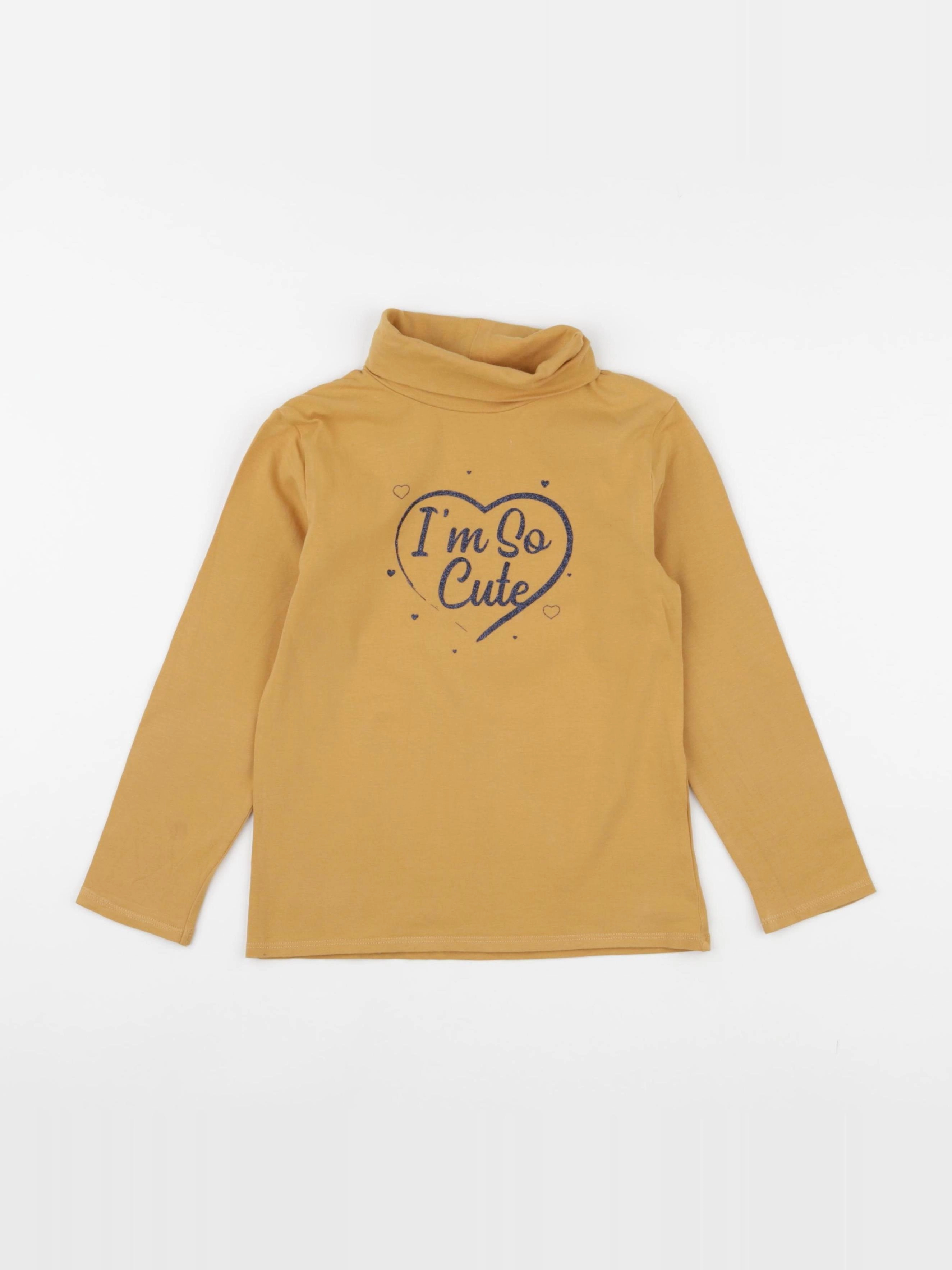 Vertbaudet - sous-pull jaune - 8 ans