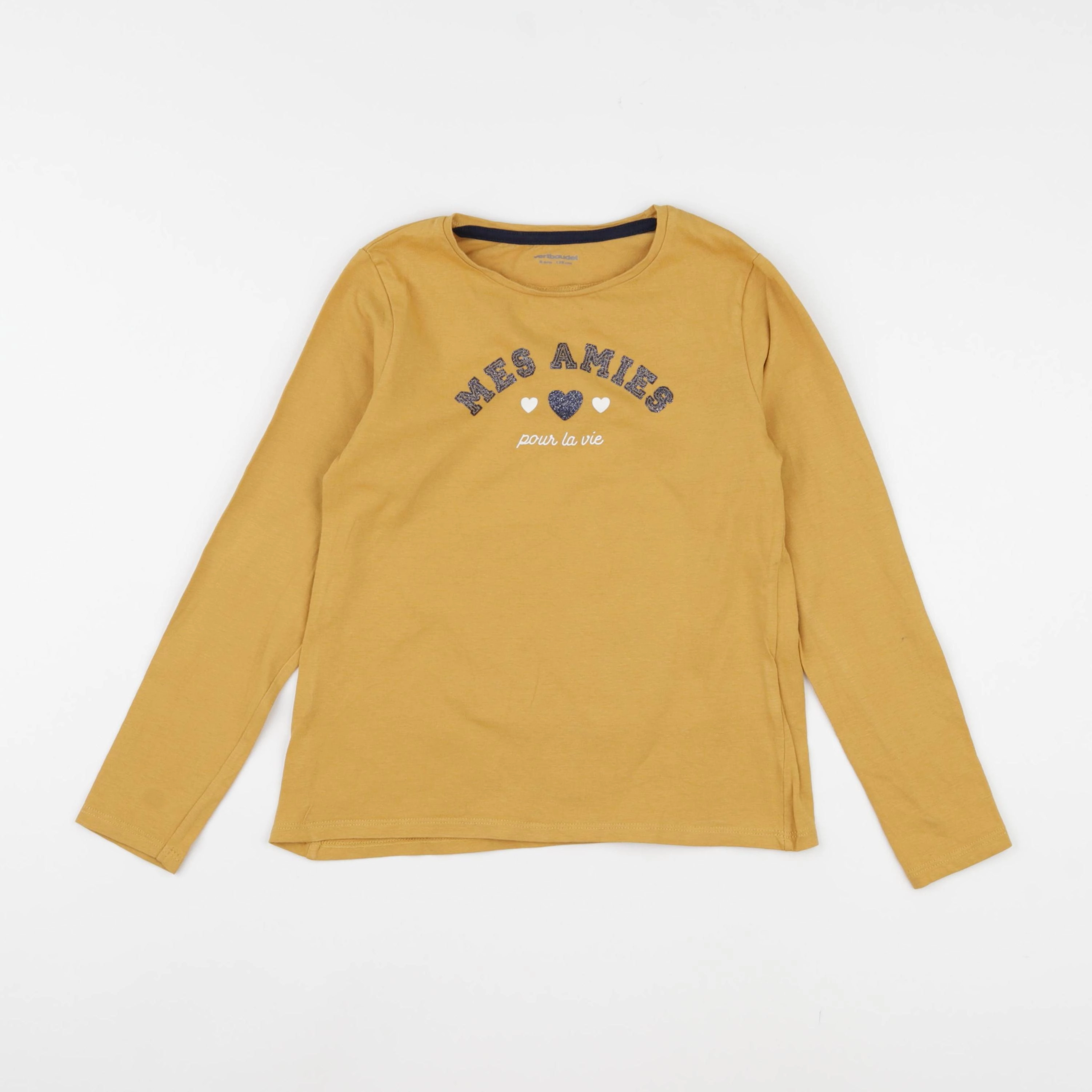 Vertbaudet - tee-shirt jaune - 8 ans